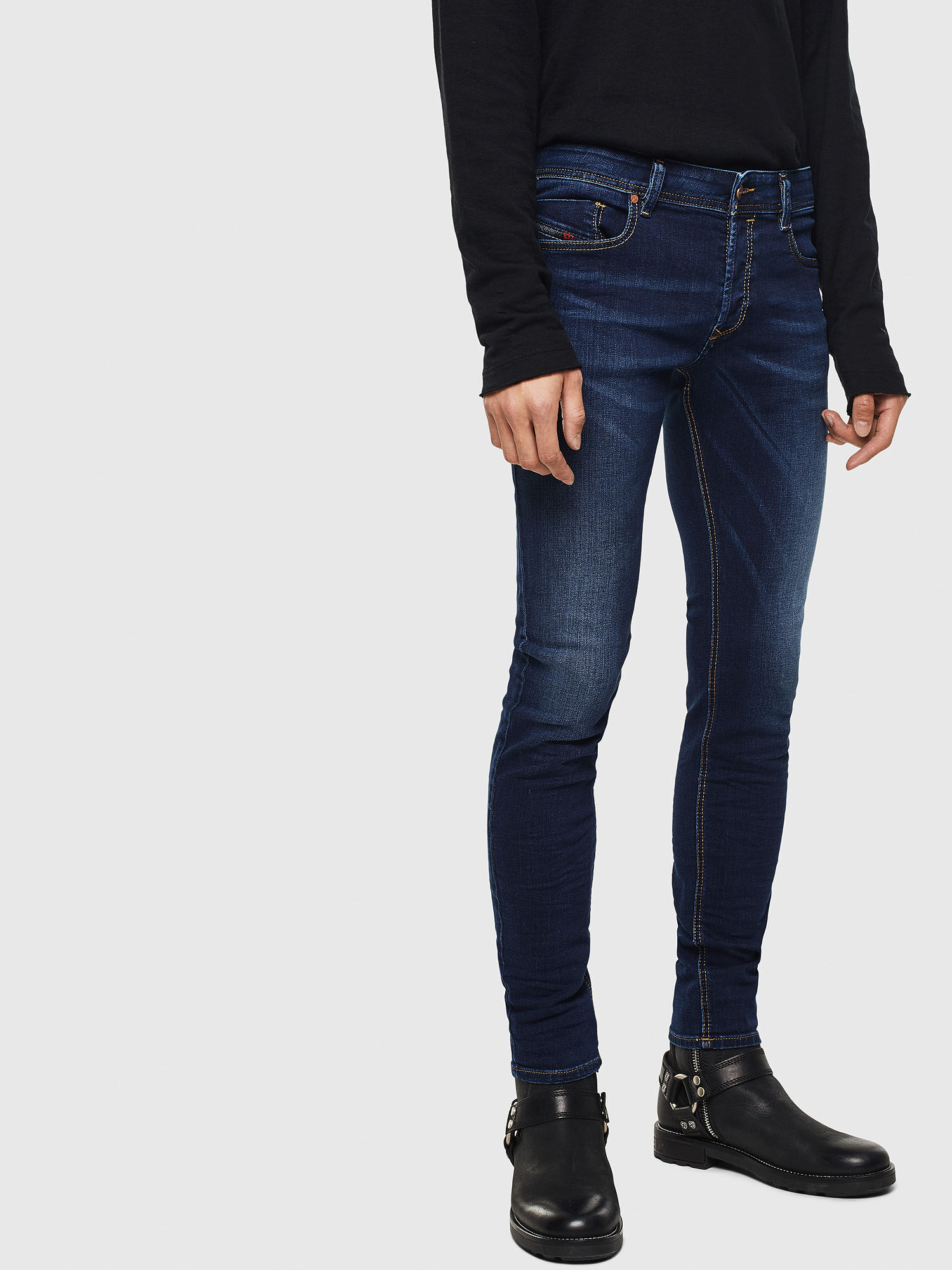 navy blue skinny jeans mens