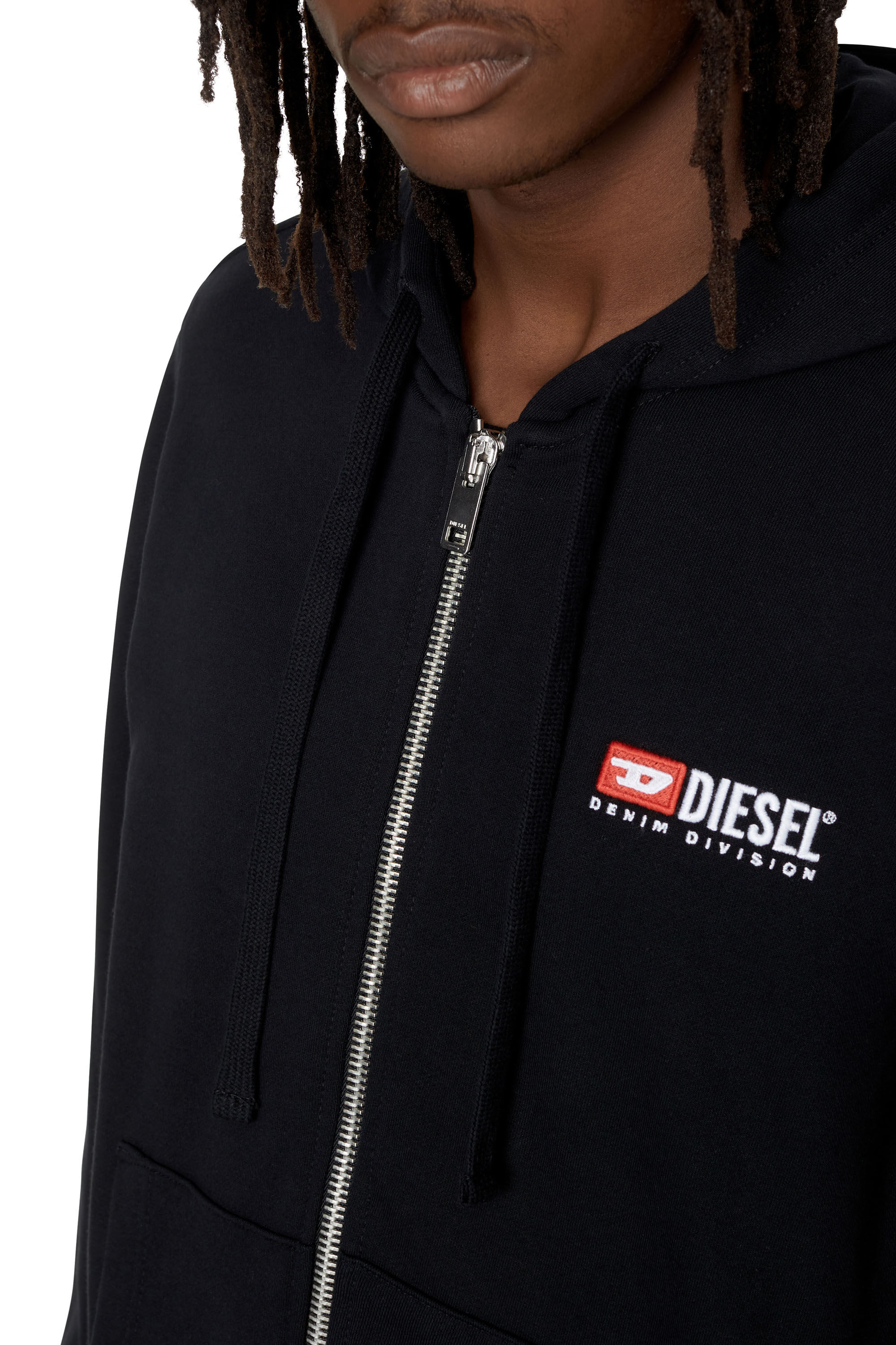 Diesel - S-GINN-HOOD-ZIP-DIV, Black - Image 6