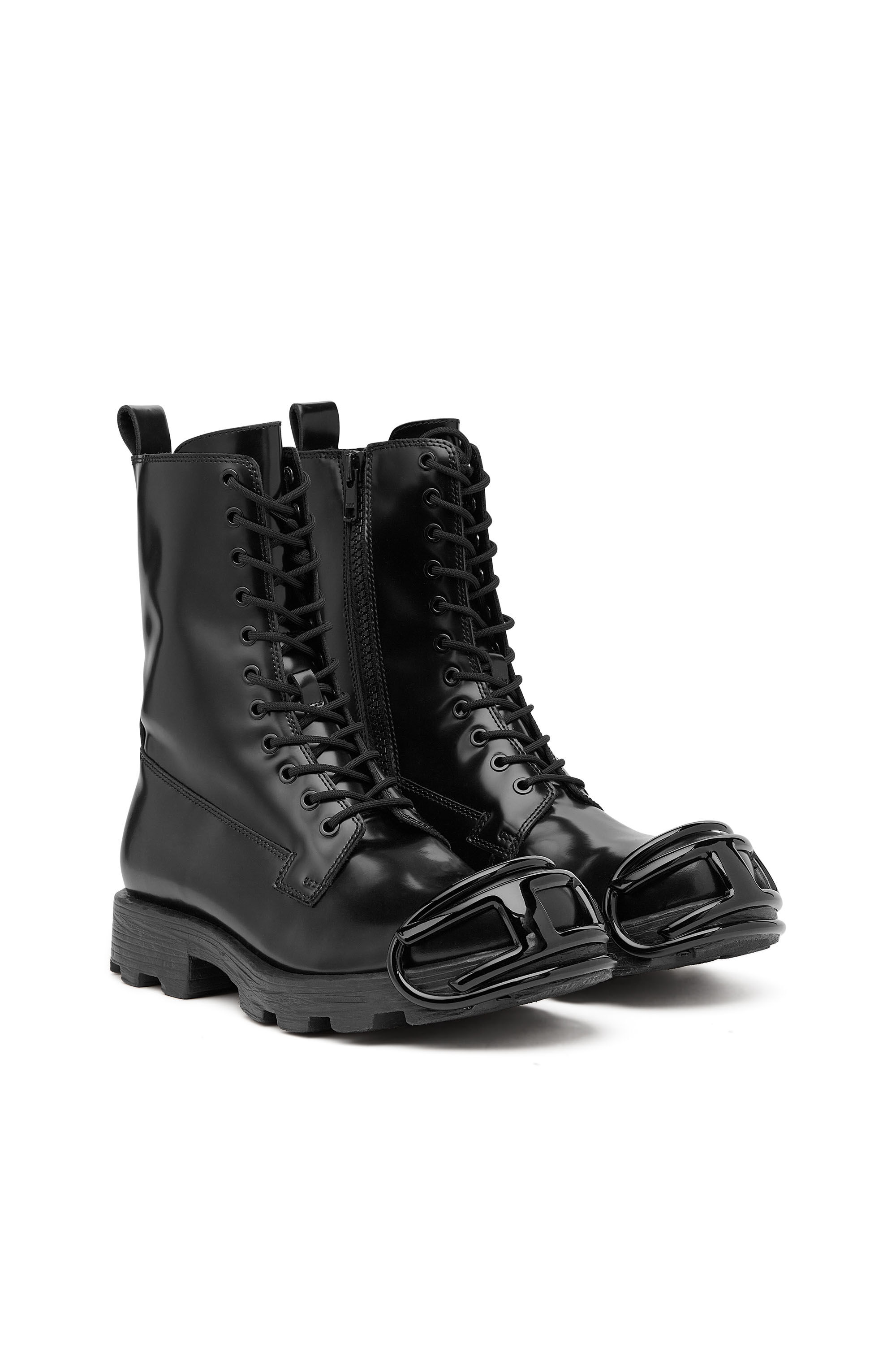 Diesel black boots shop