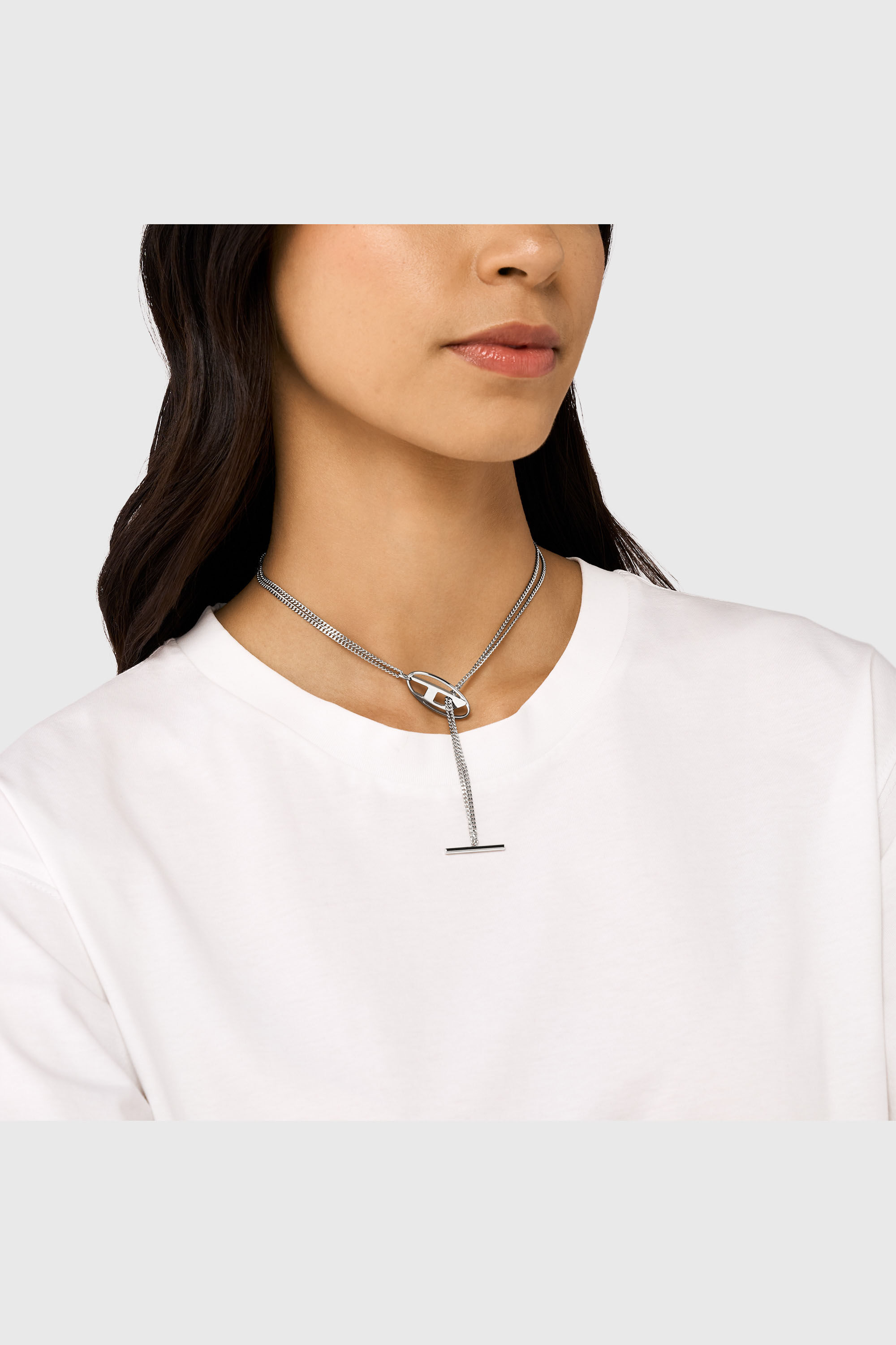 Diesel - DX1534040, Unisex's Stainless Steel Chain Necklace in Silver - 3