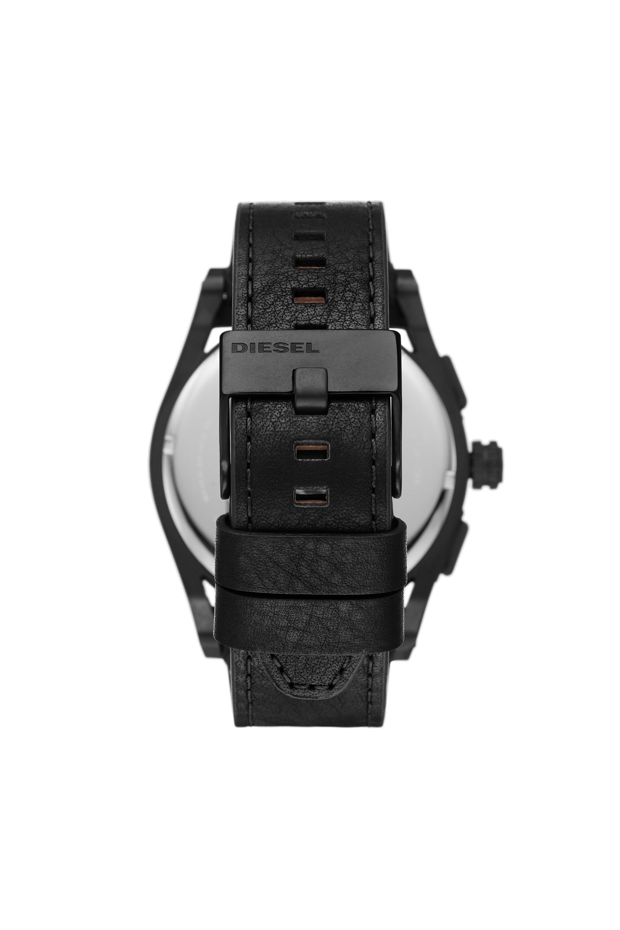 DZ4544 Man Timeframe chronograph black leather watch Diesel
