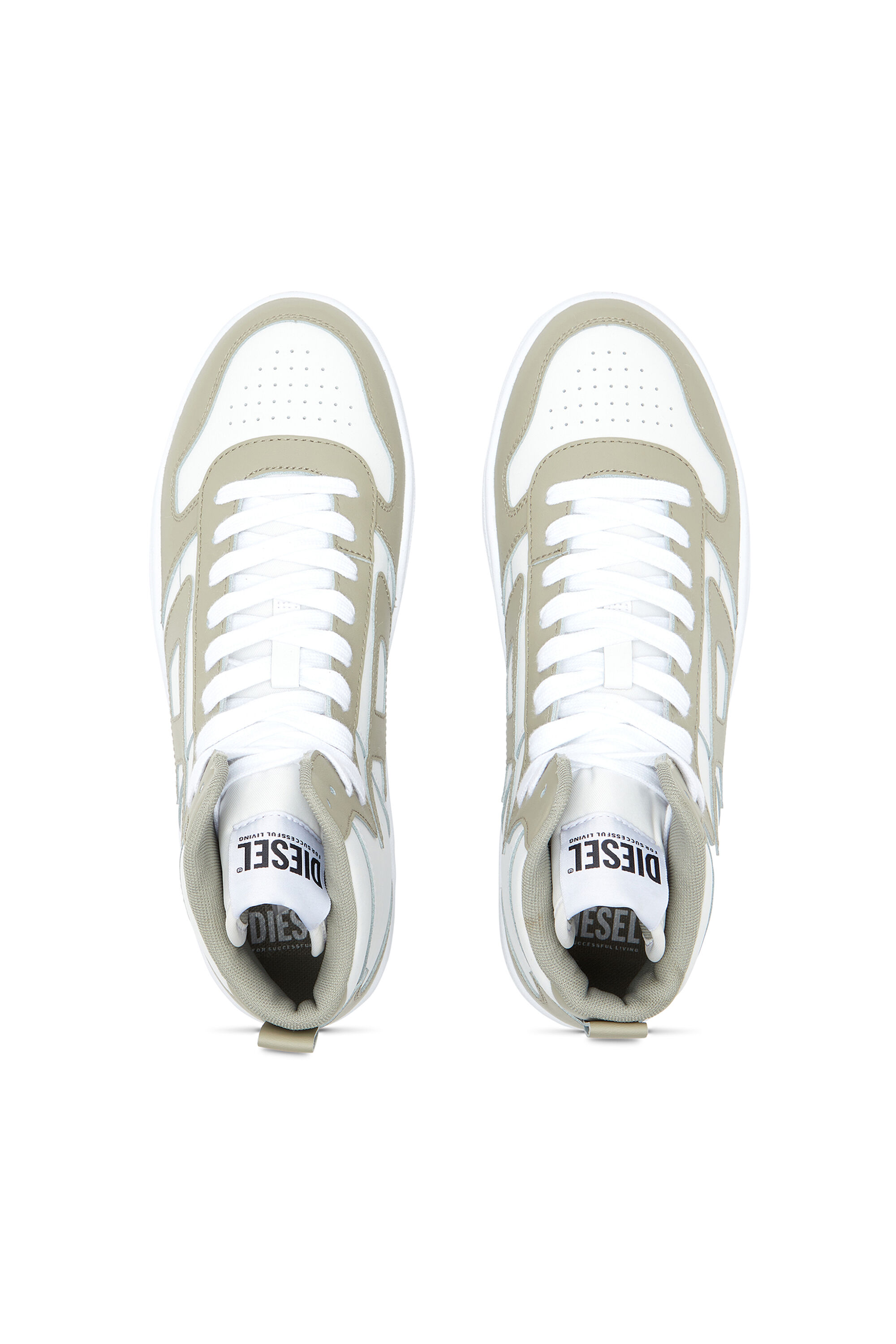 Men's S-Ukiyo-High-top sneakers in leather | Multicolor | Diesel