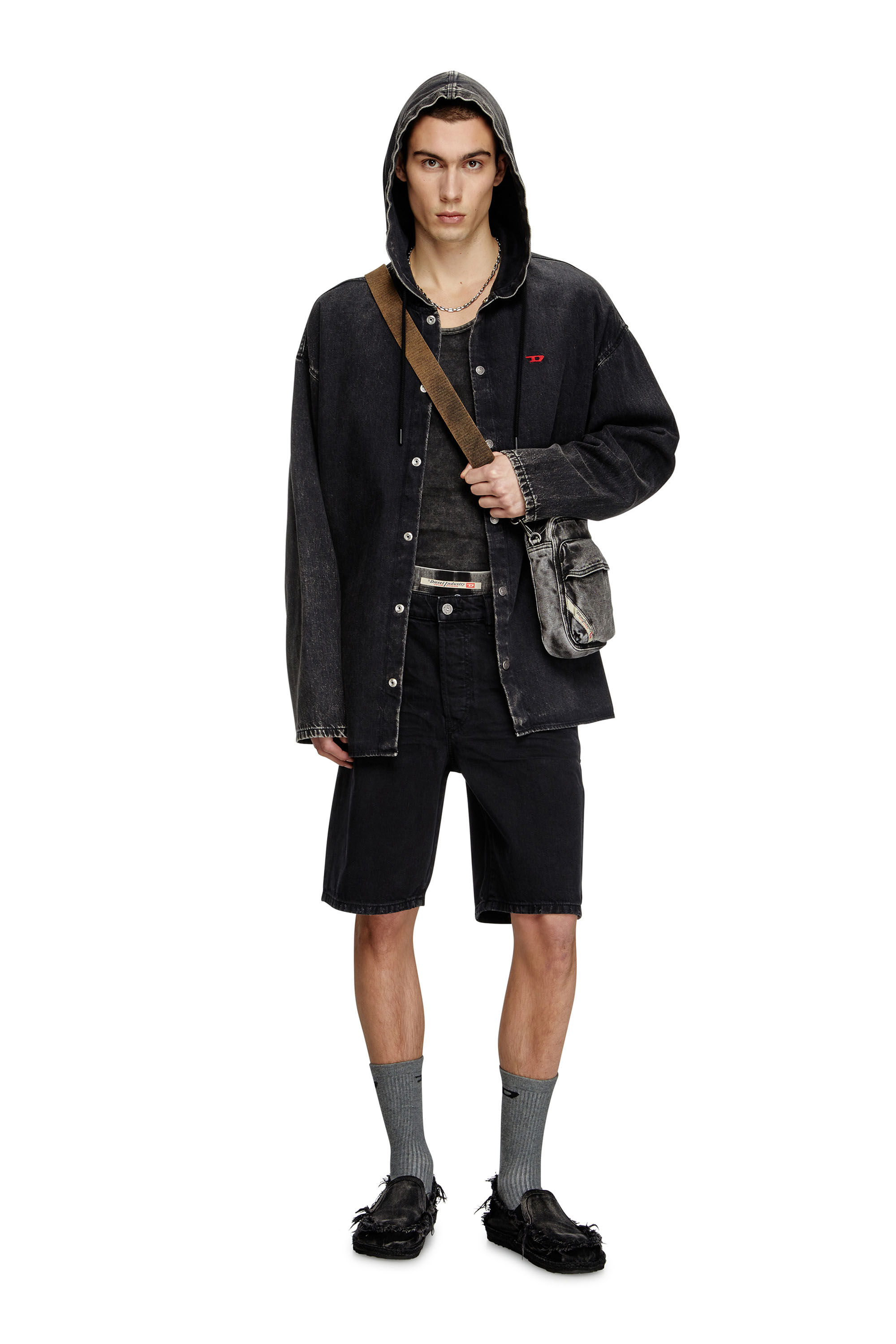 ショートパンツ Diesel De-Sire Bermuda shorts in dark denim Blue De-Sire-Short Denim Shorts by Diesel on Sale