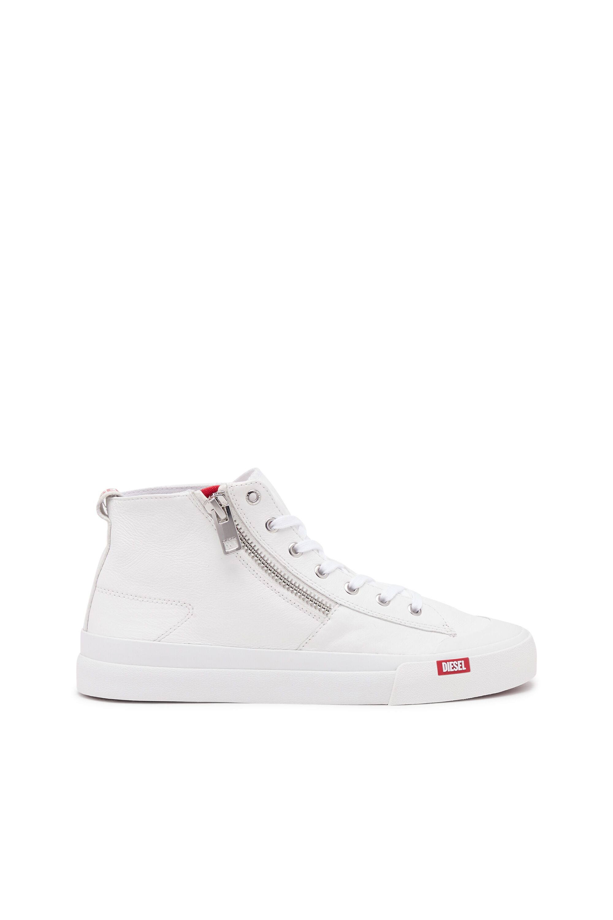 Diesel white leather sneakers deals