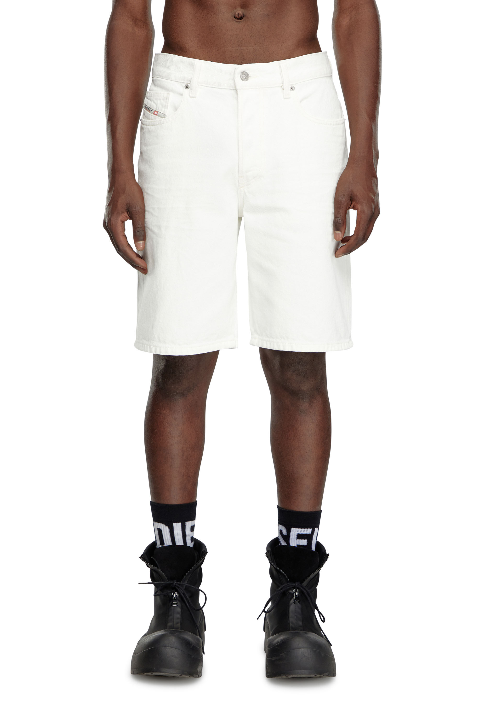 Men s Denim shorts White Diesel