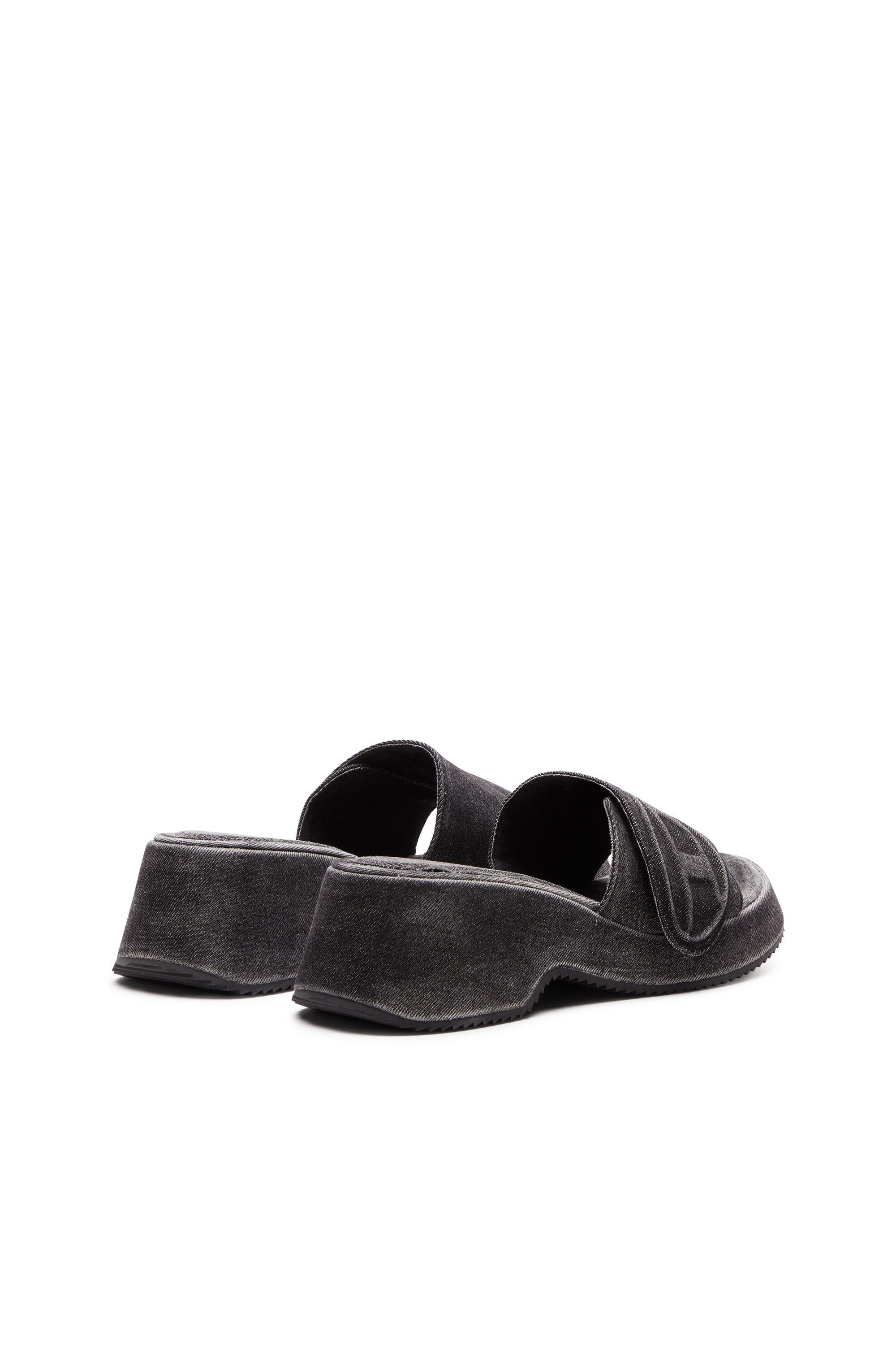 Women's Sa-Oval D-Denim slide sandals with Oval D strap
