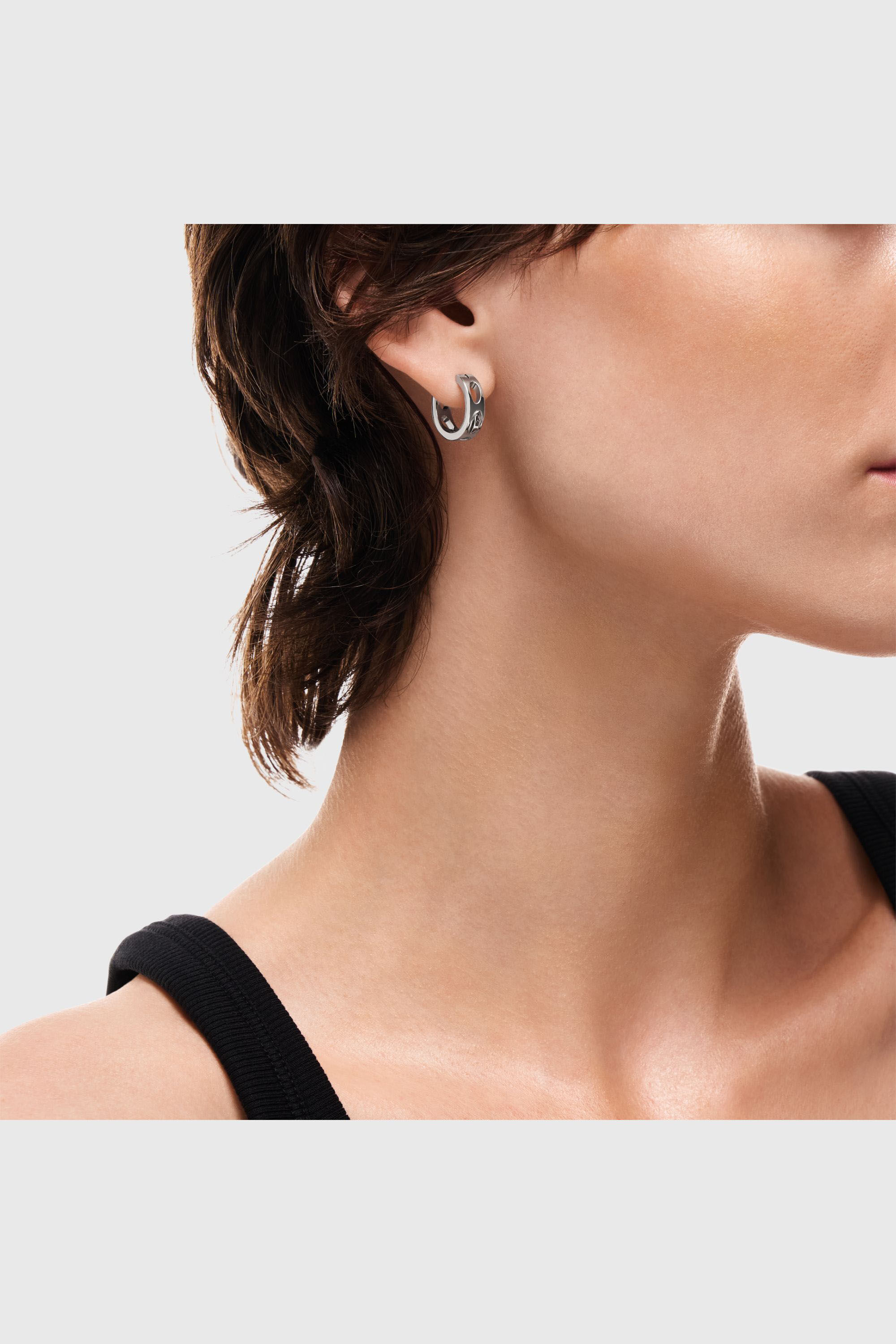 Diesel - DX166440 JEWELLERY, Unisex's Stainless Steel Hoop Earring in Silver - 5