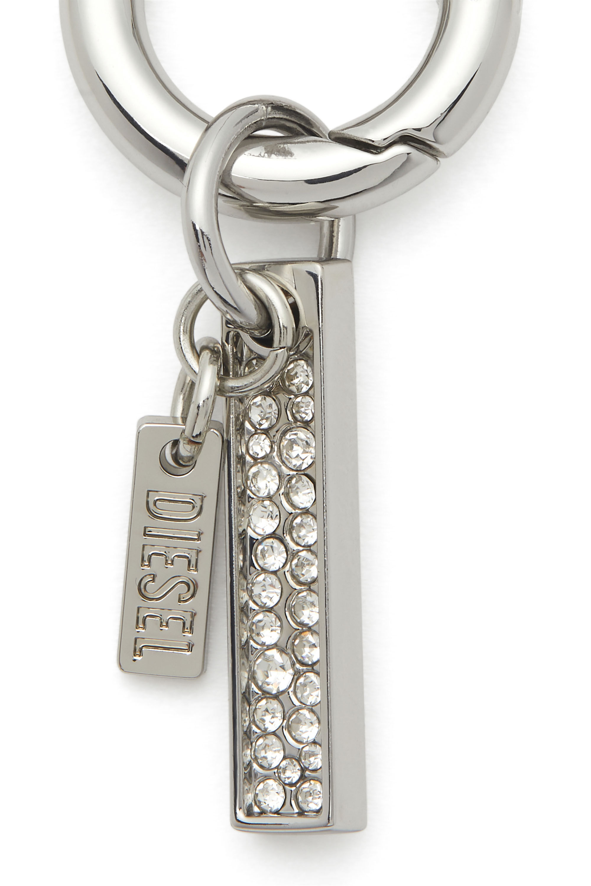 Diesel - CHARM-I, Unisex's Charm with rhinestone pendant in Silver - 2