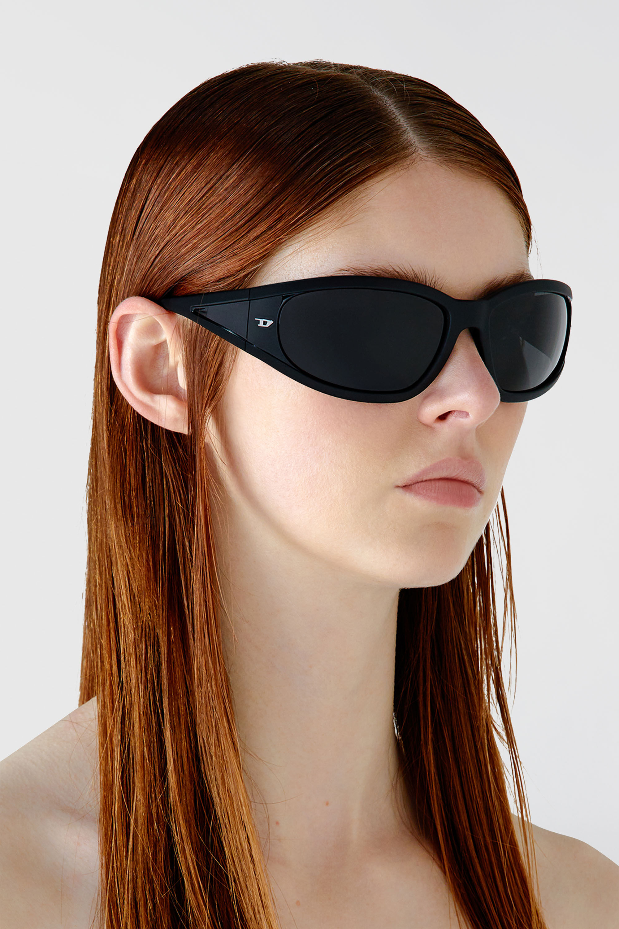 Diesel - 0DL3002, Unisex's Rectangular sunglasses in acetate in Black - 6