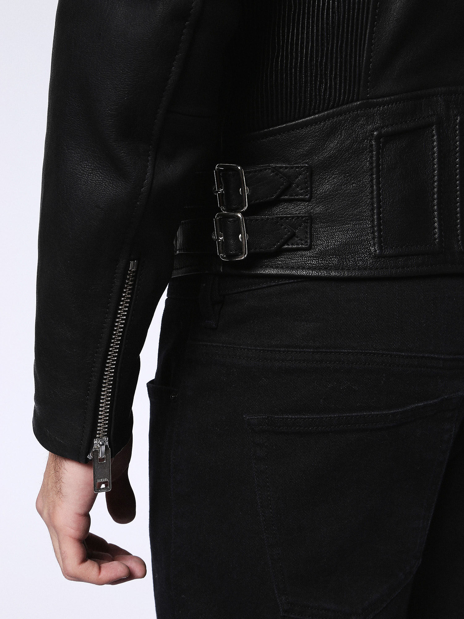 00SIYP0IAIV Leather jackets Man L-GIBSON-1 by Diesel Black 00SIYP0IAIV Leather jackets Man L-GIBSON-1 by Diesel Black