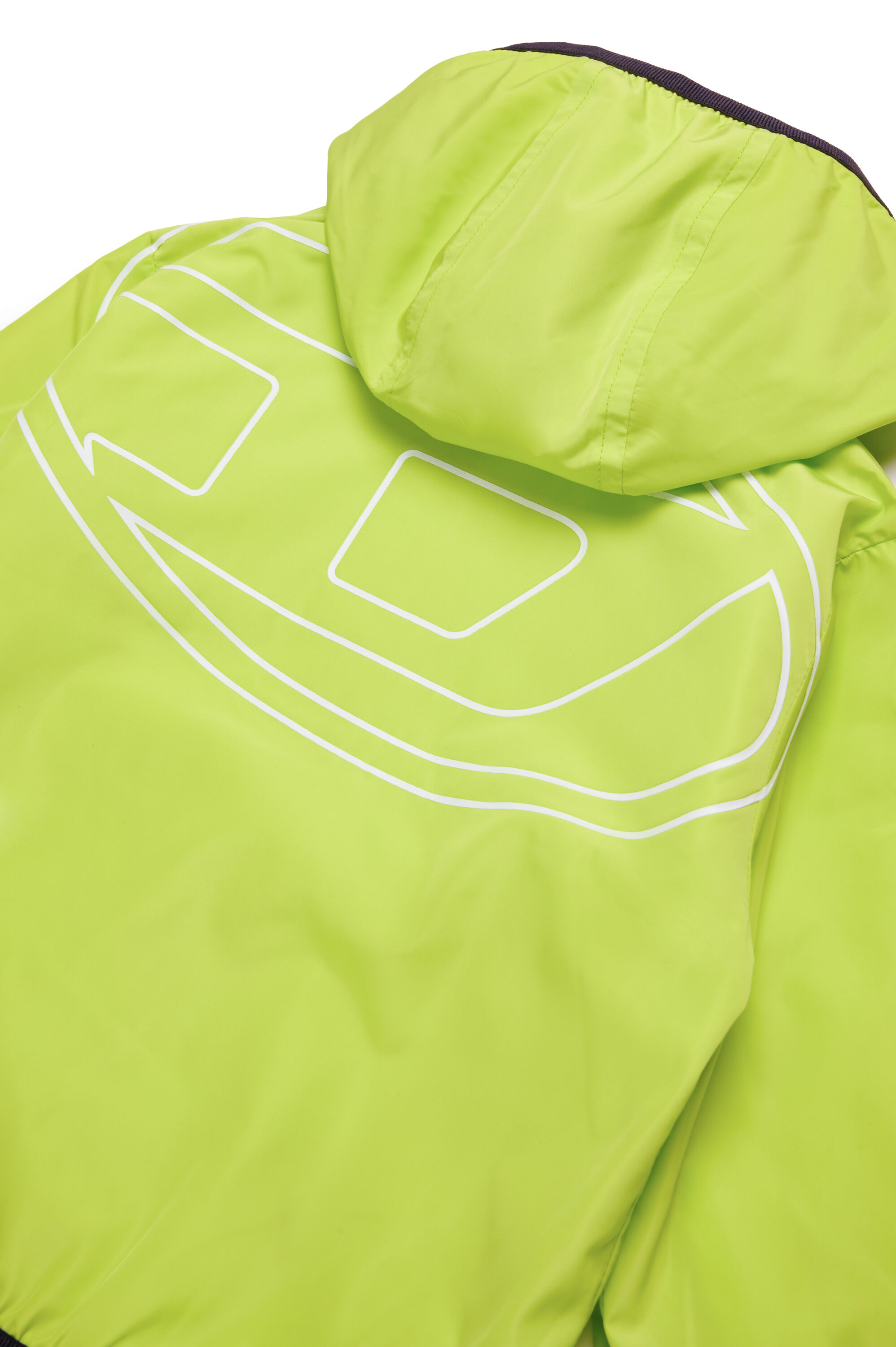 Hooded jacket with mega Oval D print | Green | 3-36 MONTHS