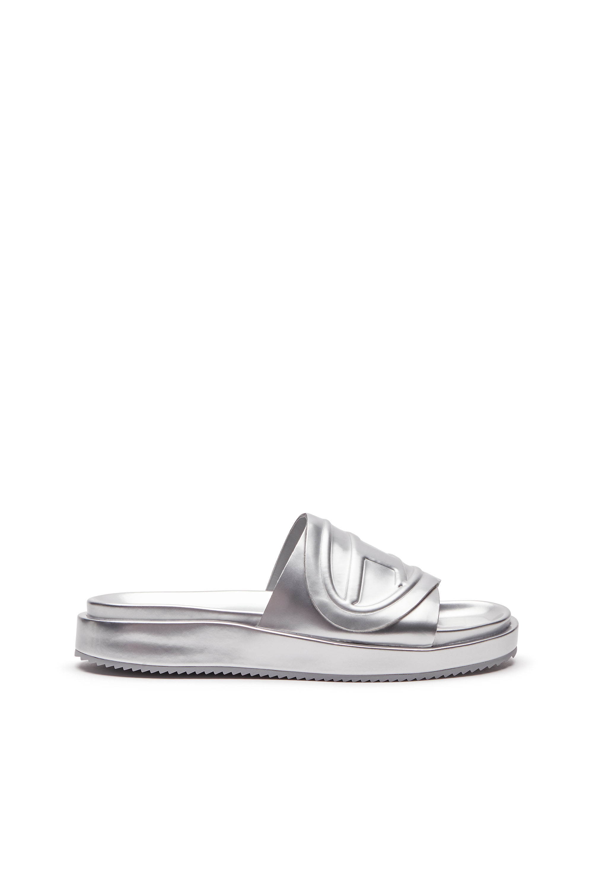 Women s Sa Slide D Oval W Metallic slide sandals with Oval D