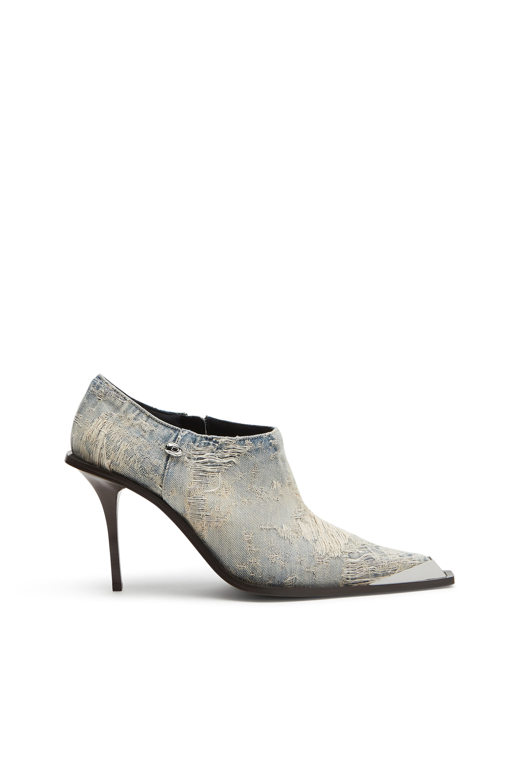 Women s D Tona Ankle boots in jacquard denim Blue Diesel