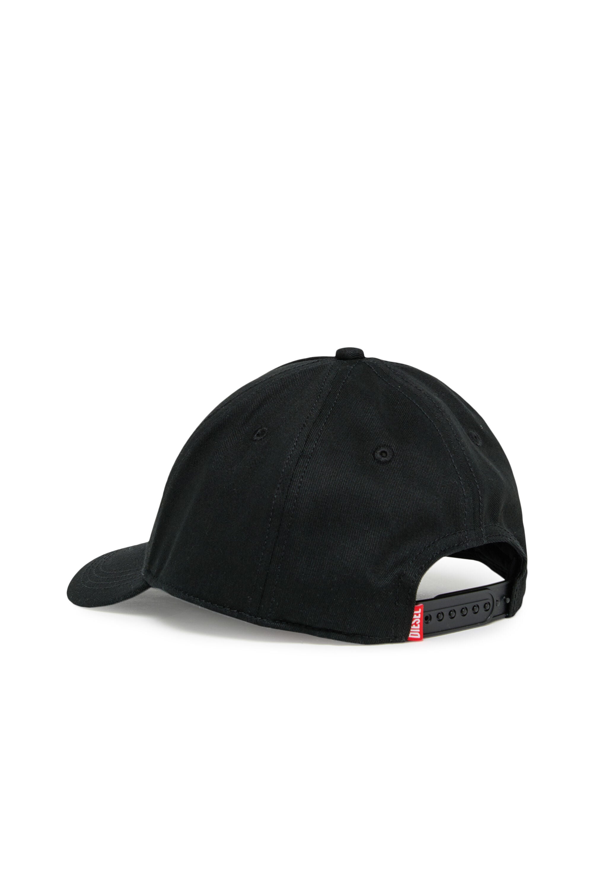 Diesel - FLIMO, Man's Baseball cap with Oval D logo print in Black - 2