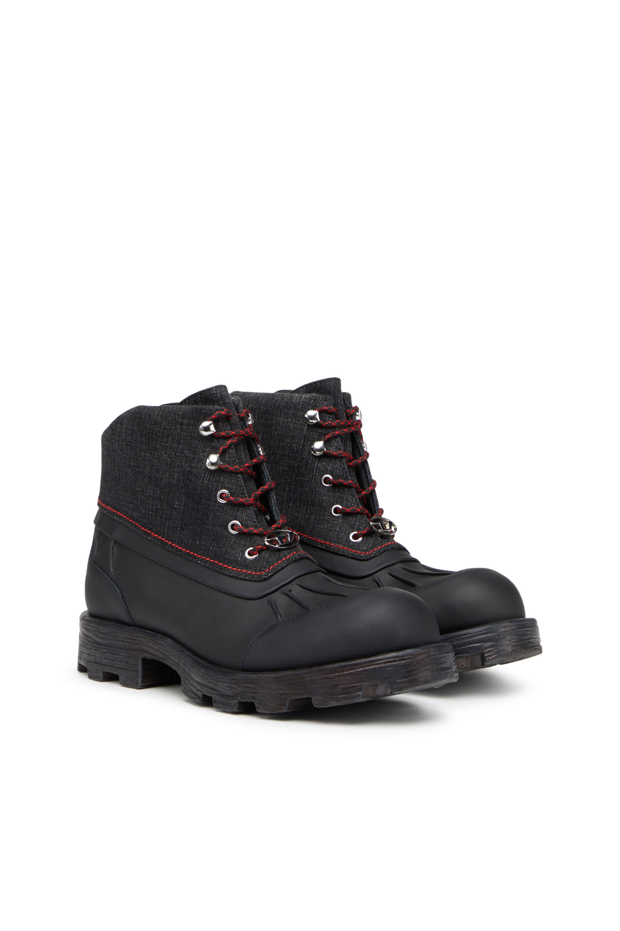 Red and black timberland boots online