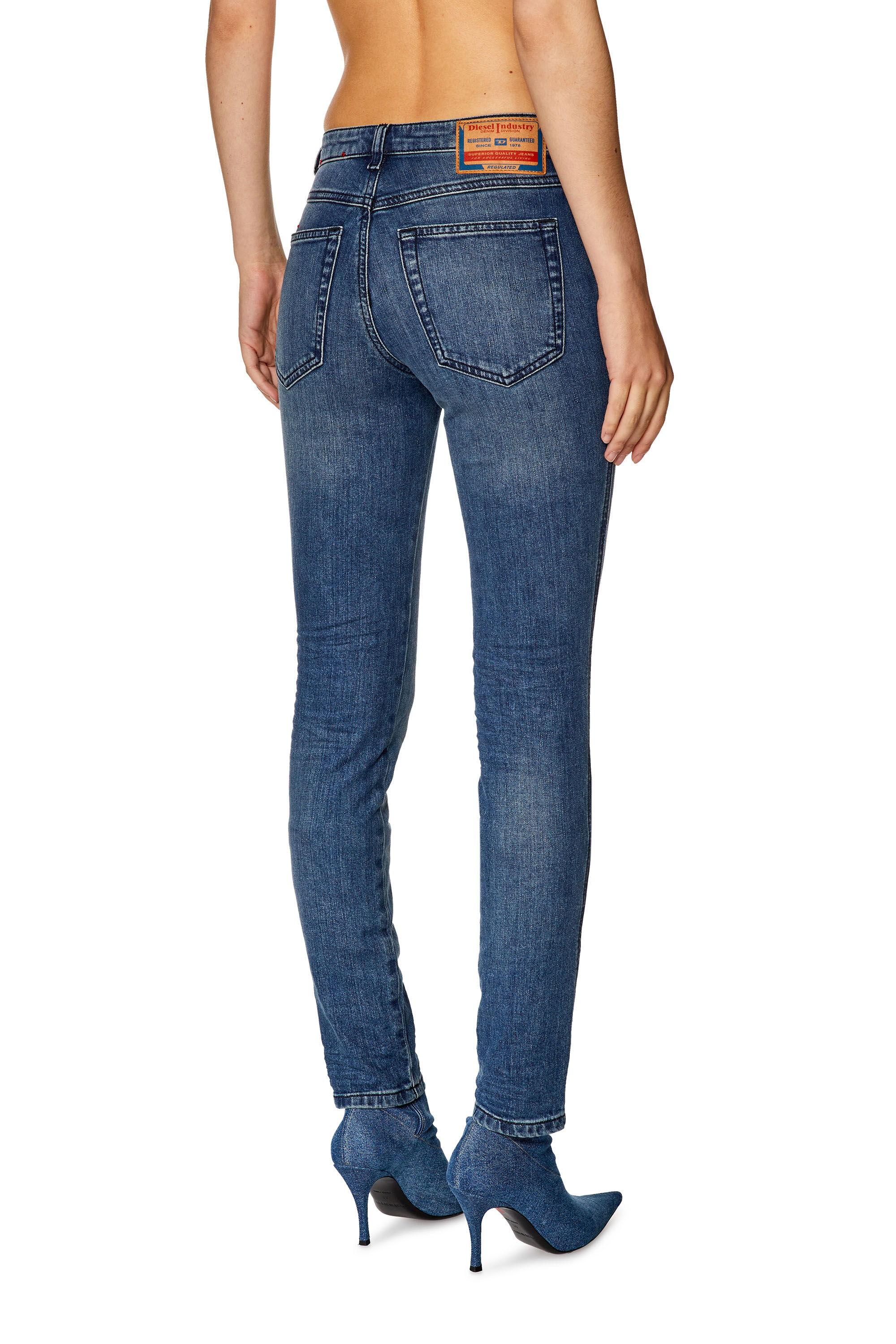 Diesel - Skinny Jeans 2015 Babhila 0LICM, Medium blue - Image 4