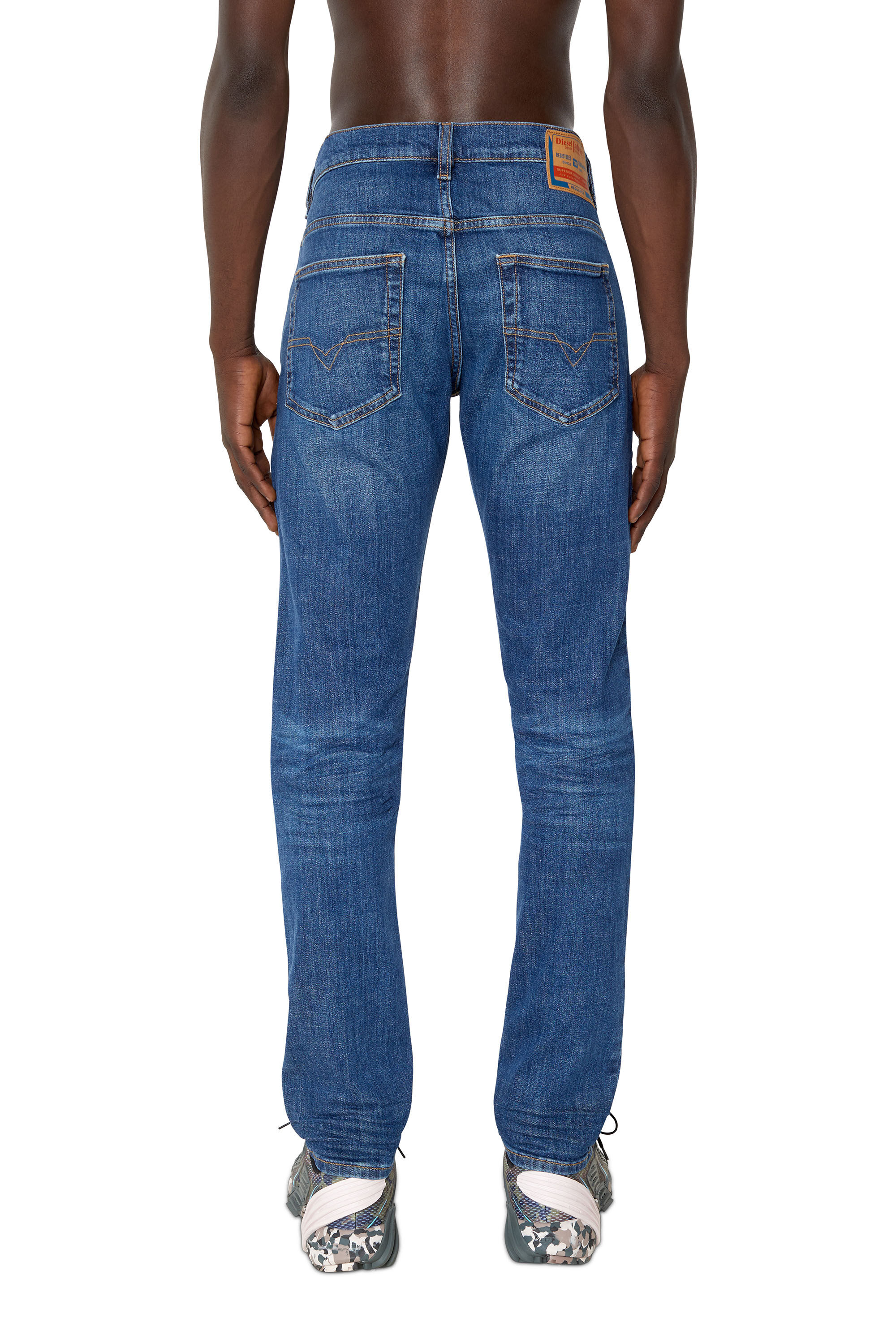 Diesel - D-Luster 0IHAR Slim Jeans, Dark Blue - Image 4