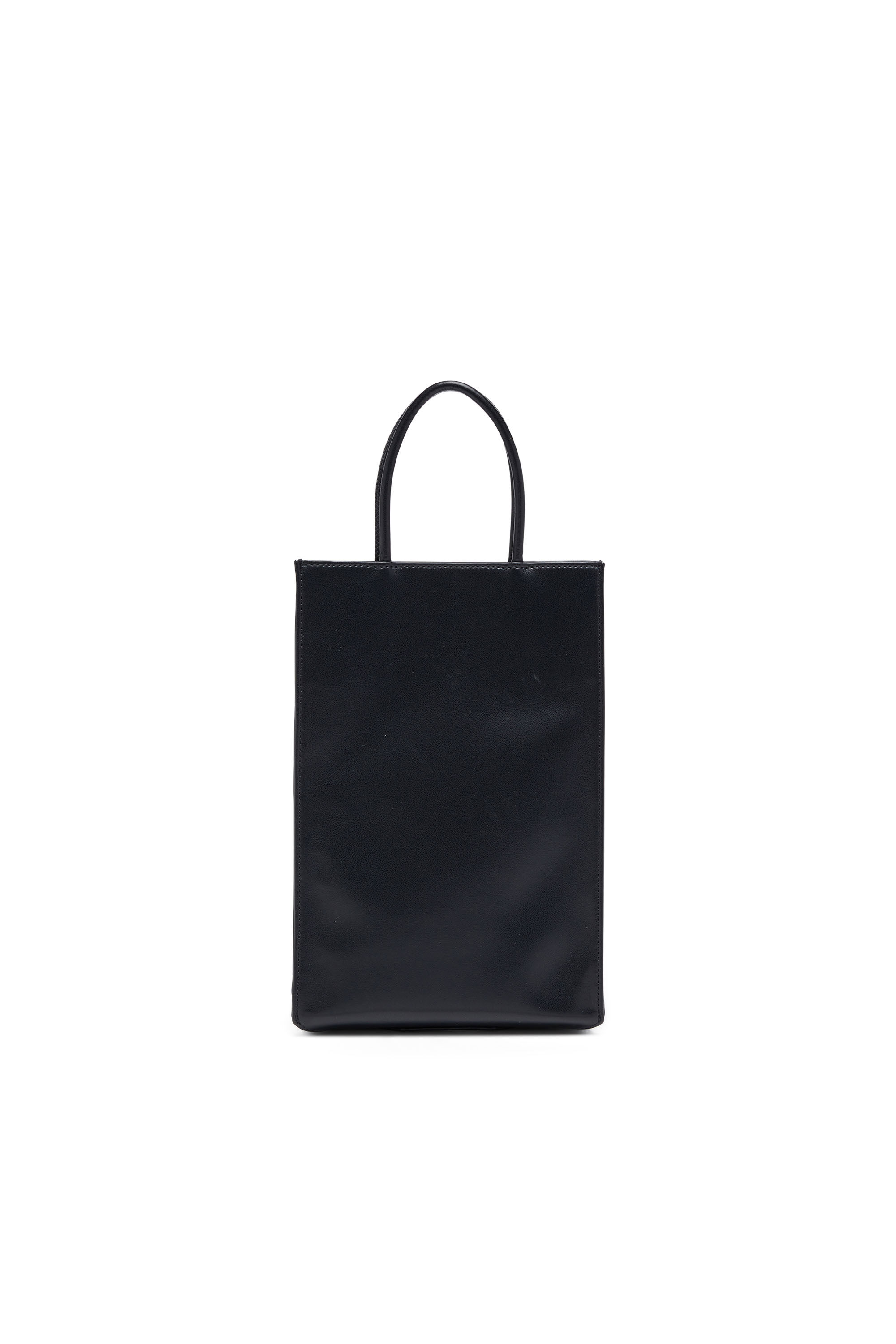 Men's Dsl 3D M-PU tote bag with embossed logo | Black | Diesel