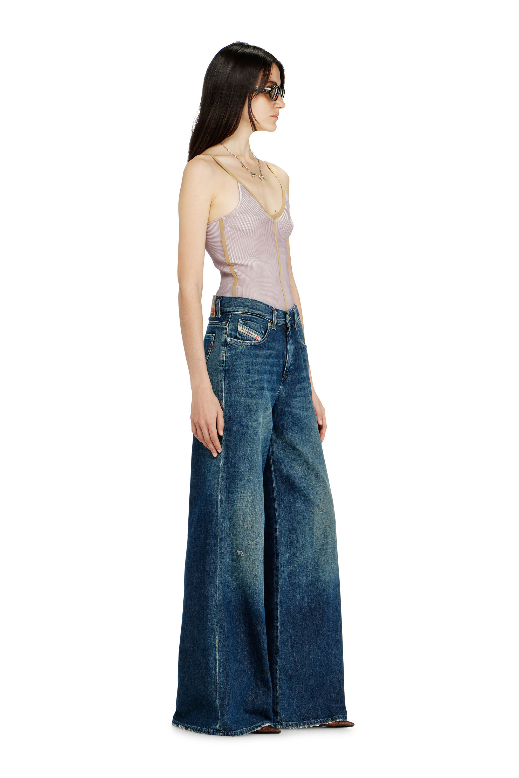 Women's Flare Jeans | Dark Blue | Diesel 1978 D-Akemi