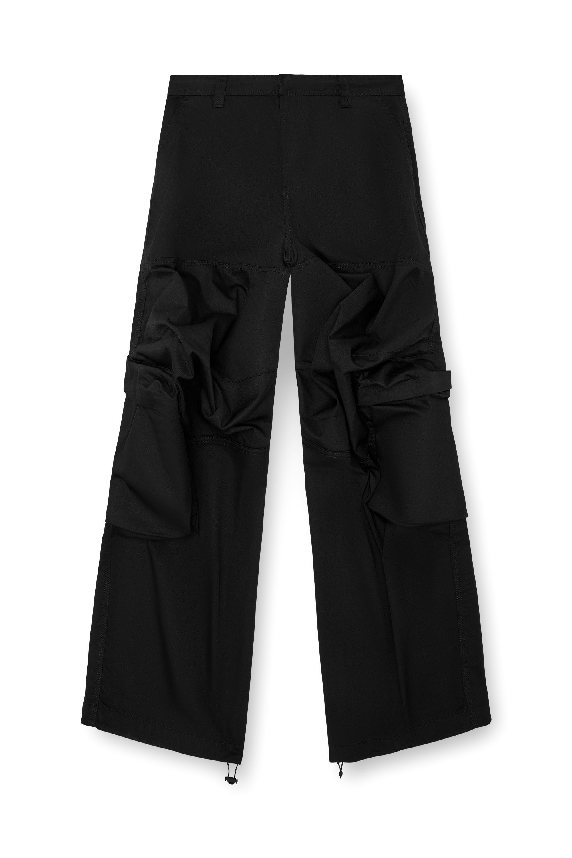 Men's Cargo pants in technical cotton twill | Black | Diesel