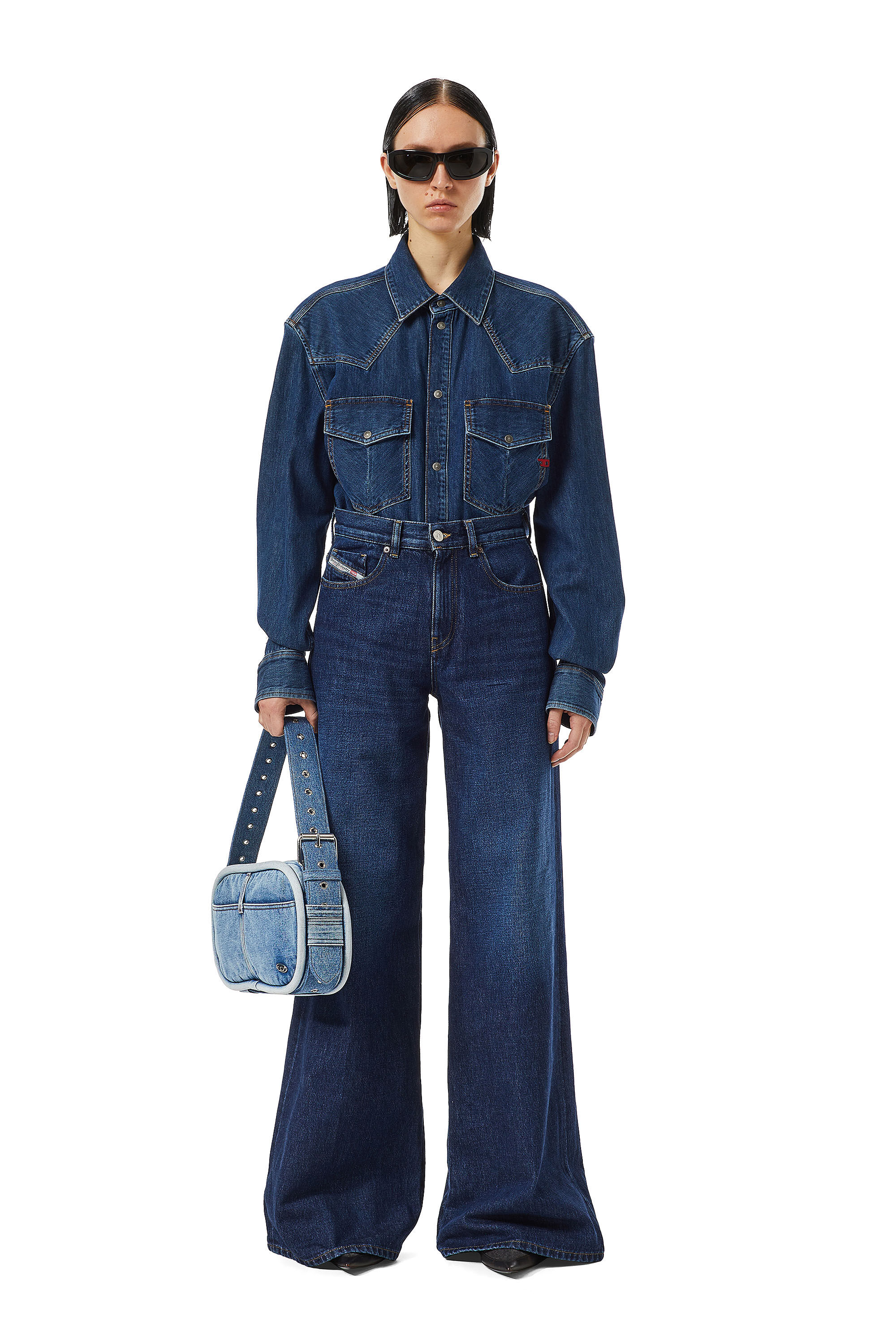 1978 D-Akemi Woman: Bootcut blue Jeans | Diesel.com