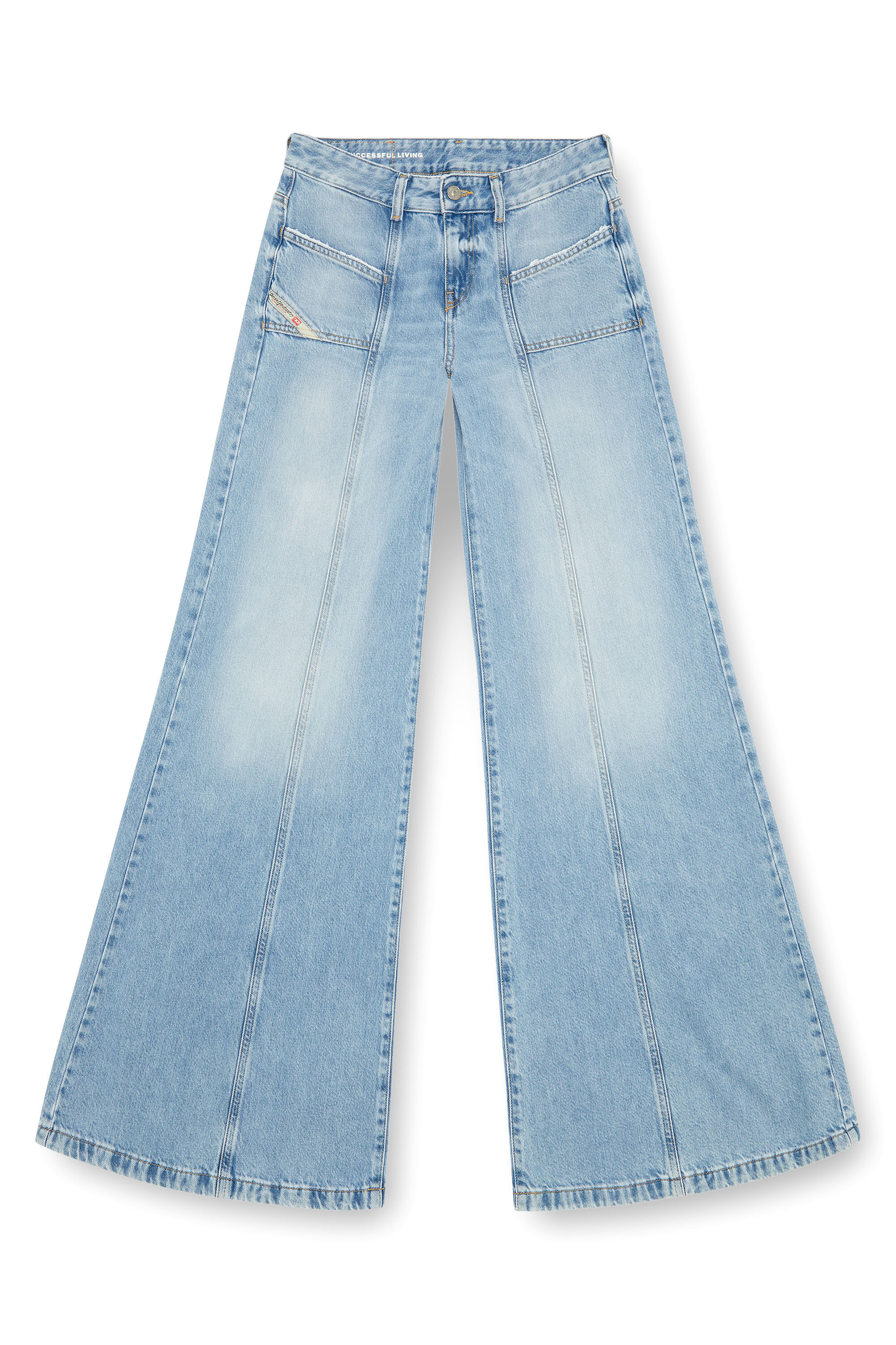 激安挑戦！！ | Blue Light | Jeans Flare and Bootcut D-Akii White Diesel | パンツ