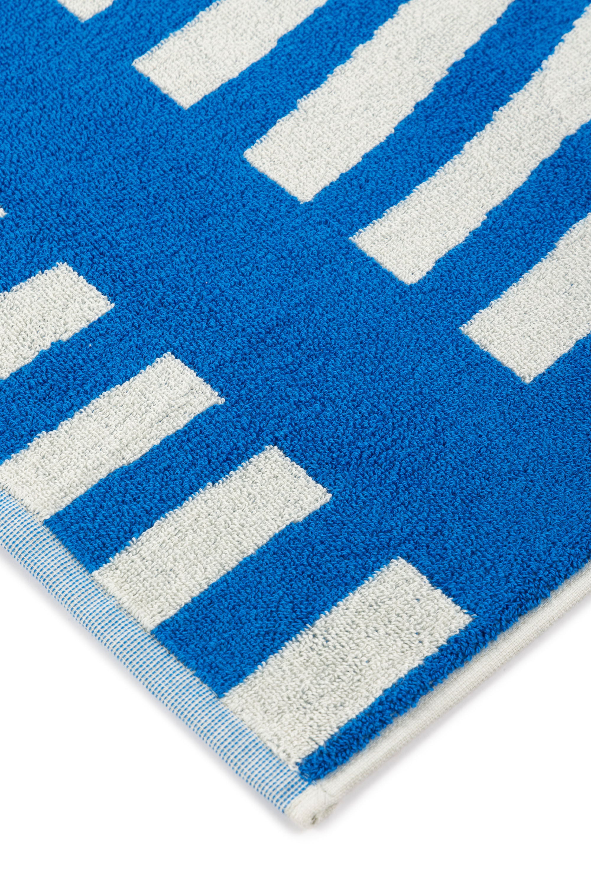 Diesel - 1018164 STRIPES GREY/BLUE TOWEL, Unisex's Terry towel 100x180 cm in Blue - 2