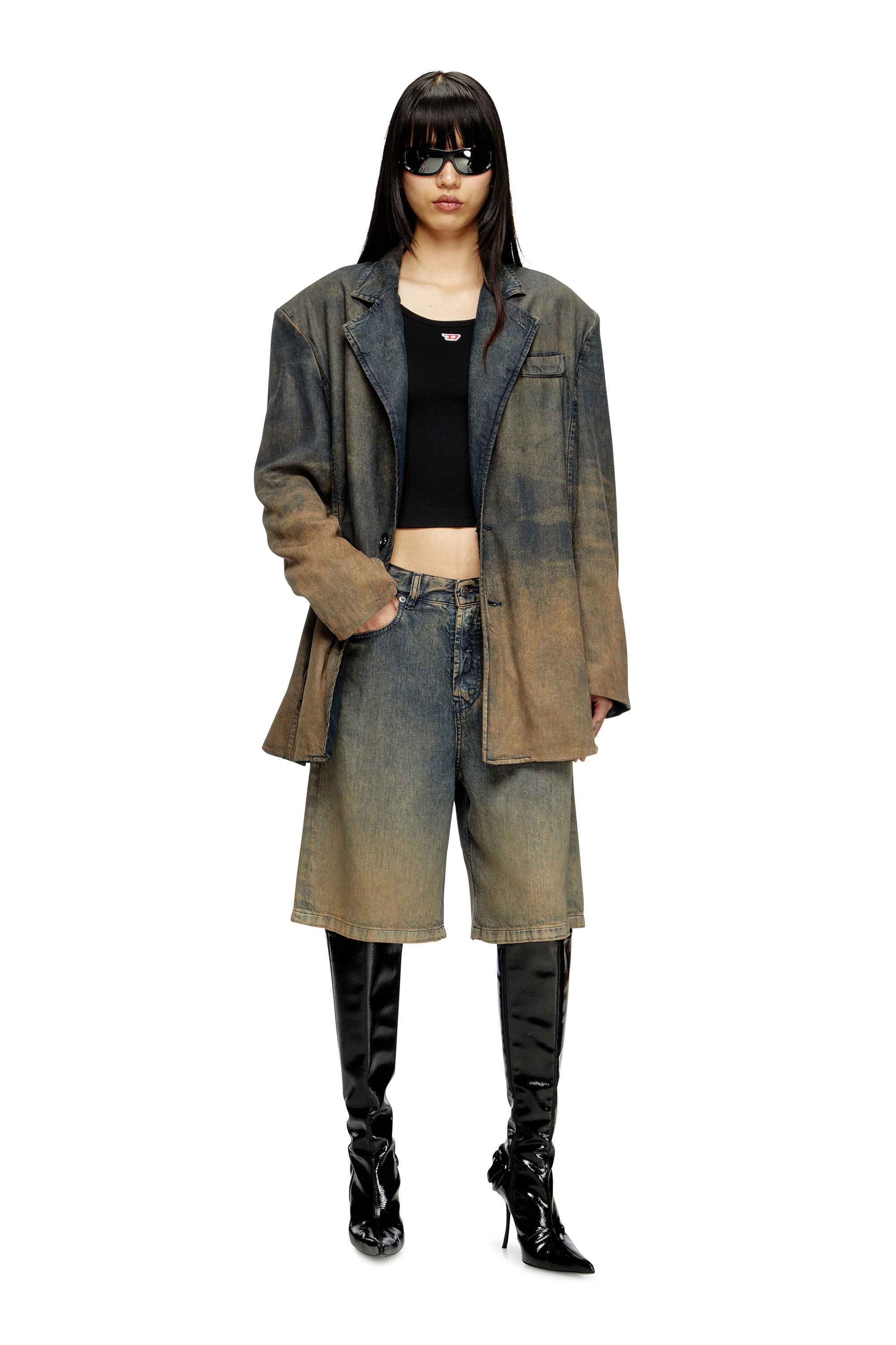 diesel T-Ballet-D 長袖トップス　ブラック T-BALLET-D｜ウィメンズ｜ロングスリーブトップス｜ブラック