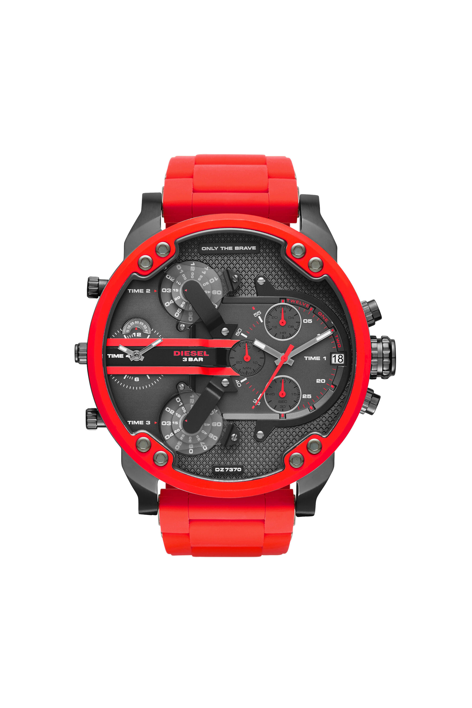 Orologio diesel rosso hot sale