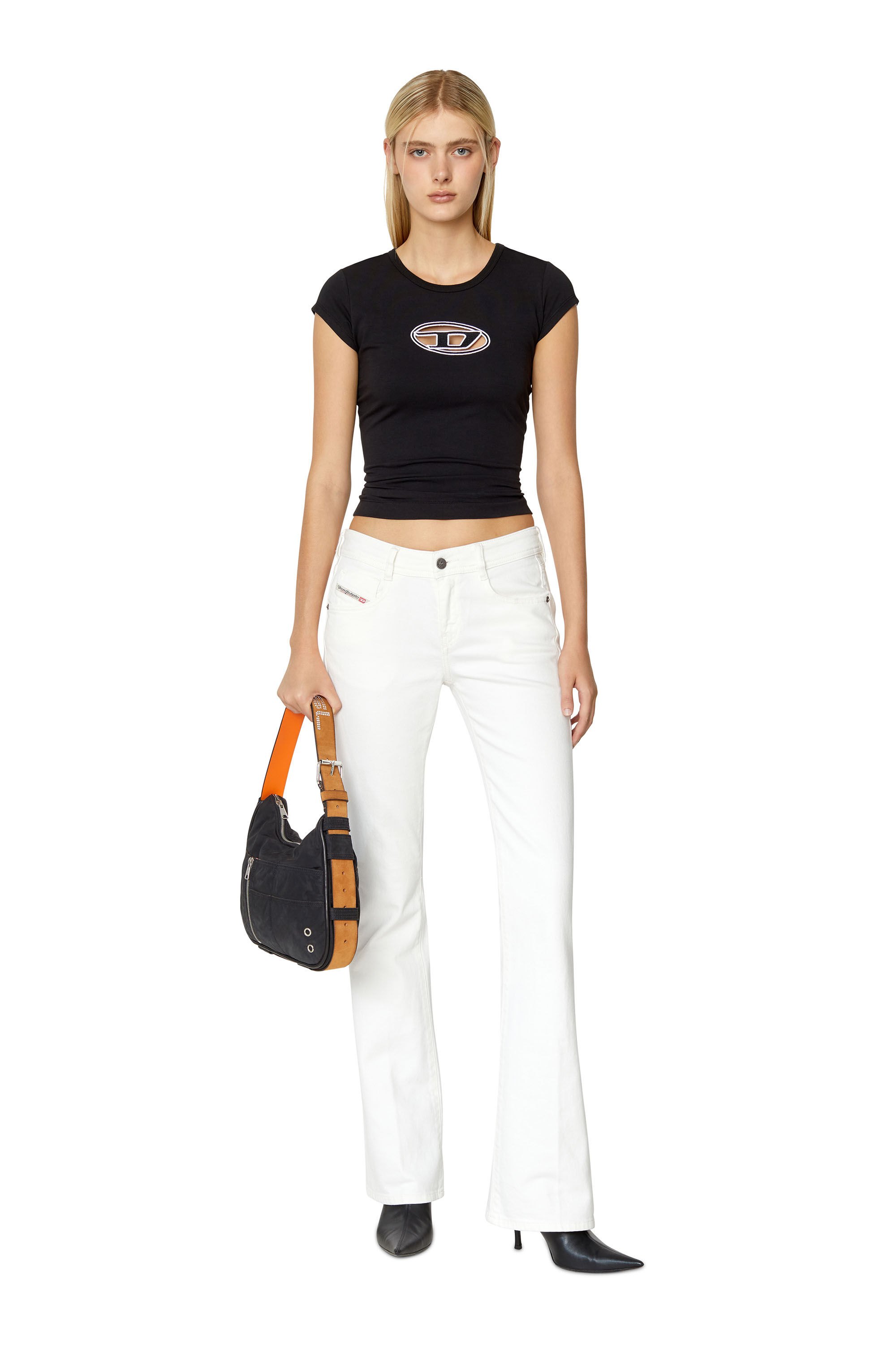 Diesel - Bootcut and Flare Jeans 1969 D-Ebbey 09D63, White - Image 1