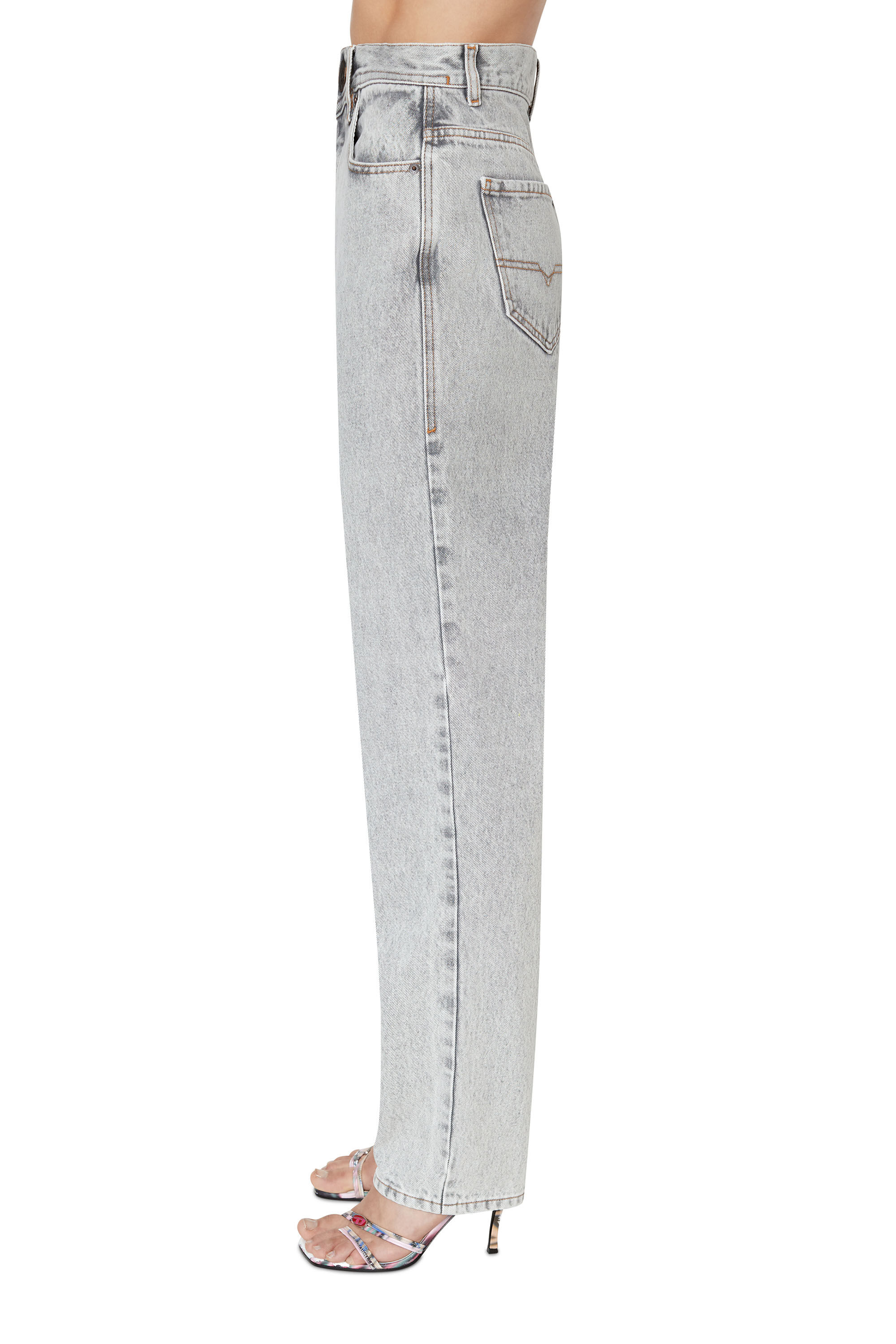 Diesel - 1956 D-Tulip 007F1 Straight Jeans, Light Grey - Image 5