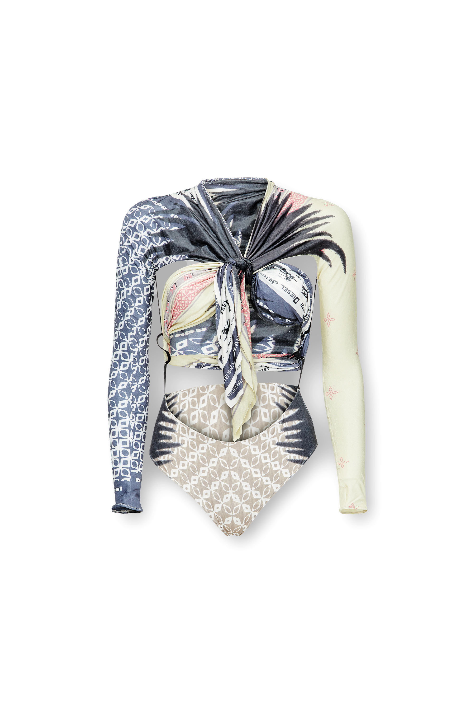 DIESEL トップス Women's Top with draped bandana front | Multicolor | Diesel