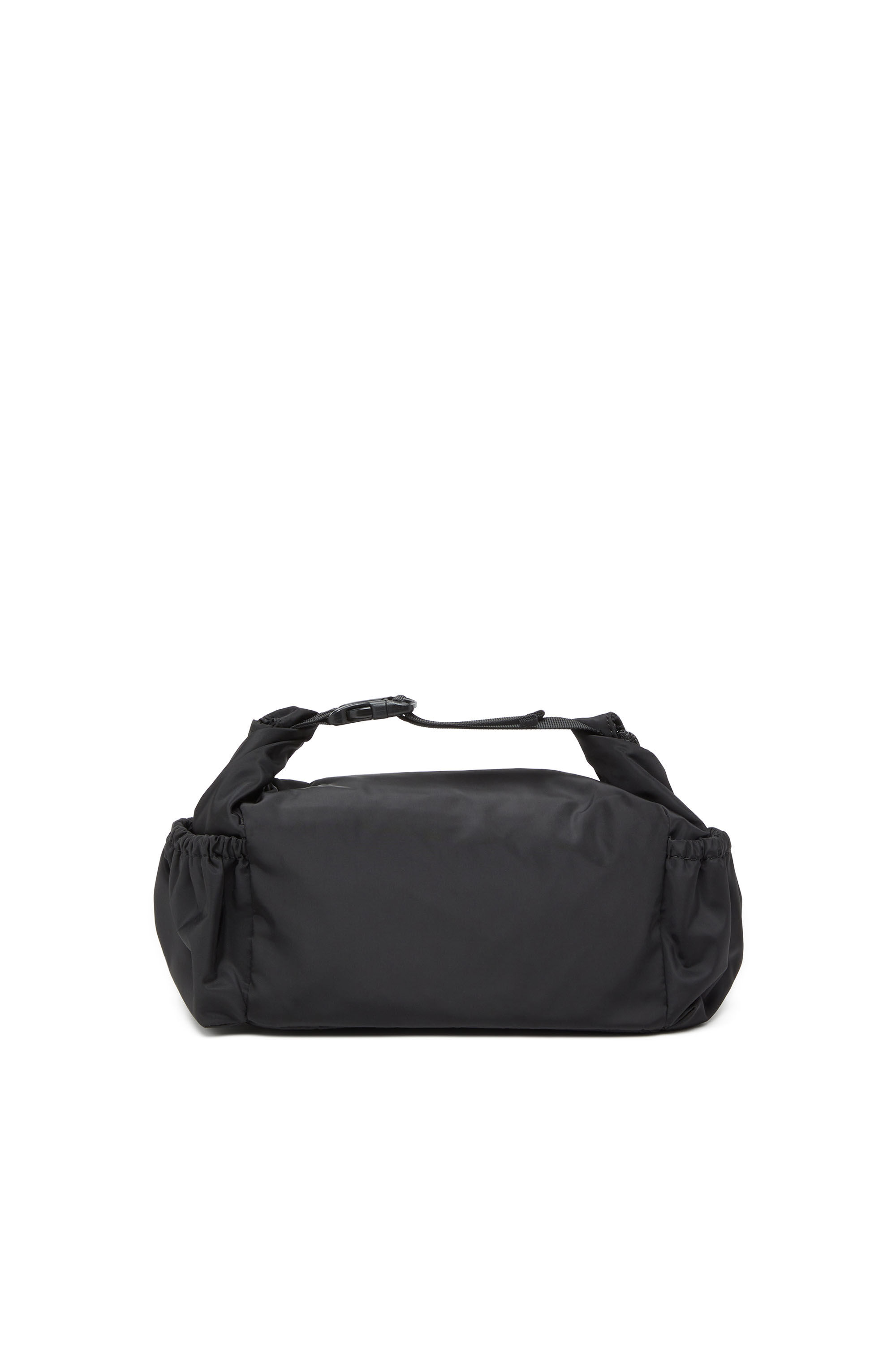 Men's Nylon wash bag with Oval D print | Black | Diesel