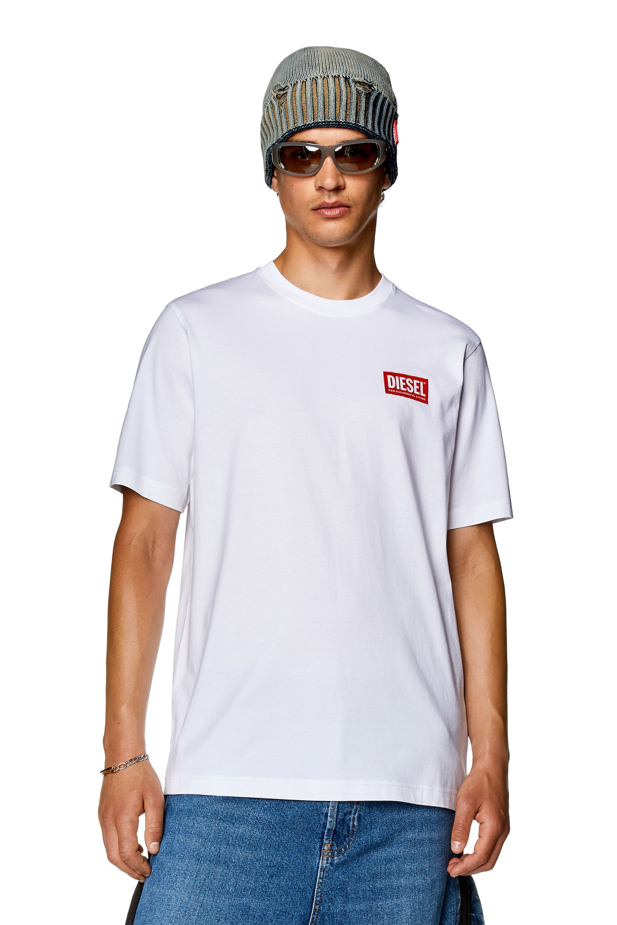 Men's T-shirt with logo patch | T-JUST-NLABEL Diesel