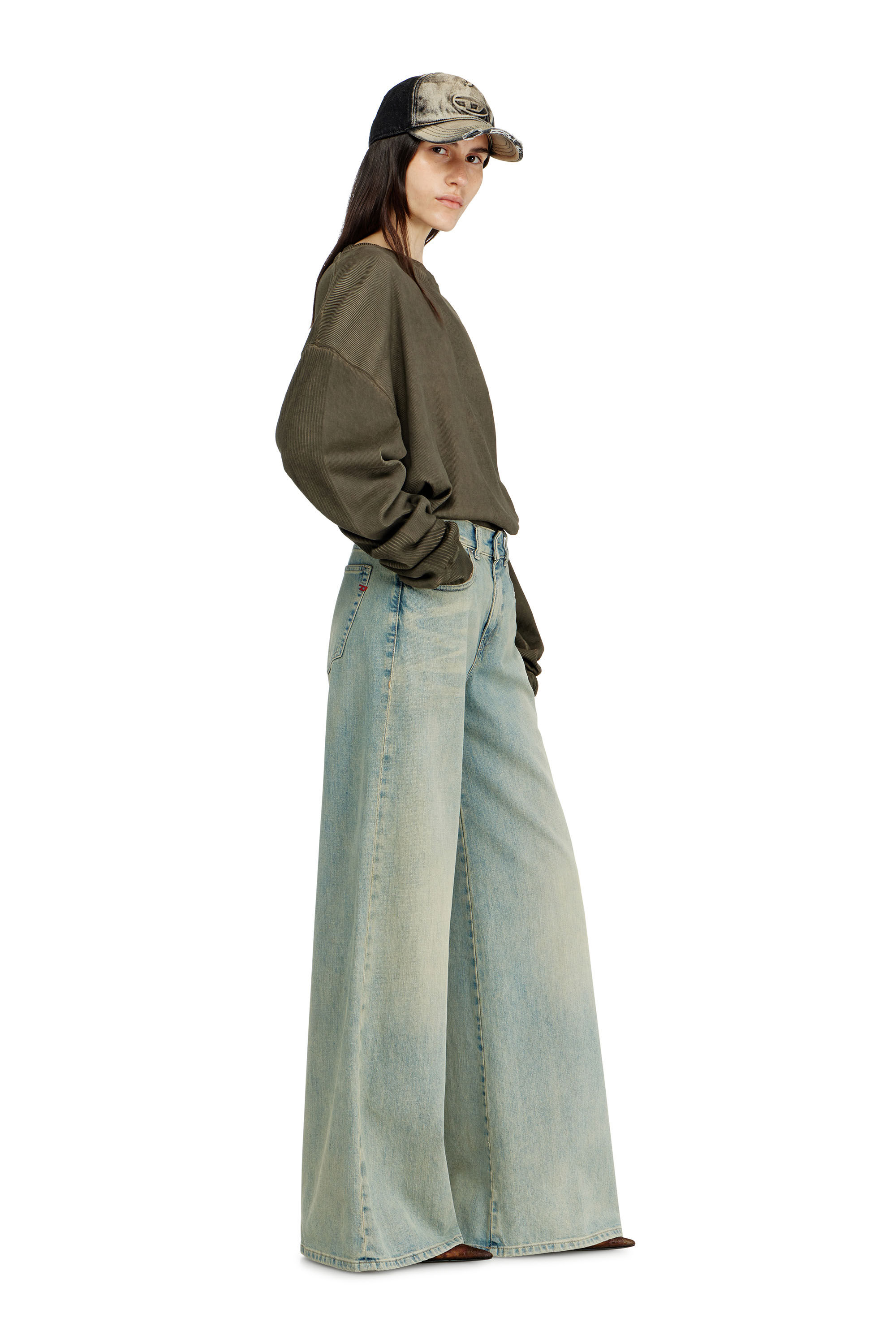 Women's Flare Jeans | Regular Waist 1978 D-Akemi | Light Blue