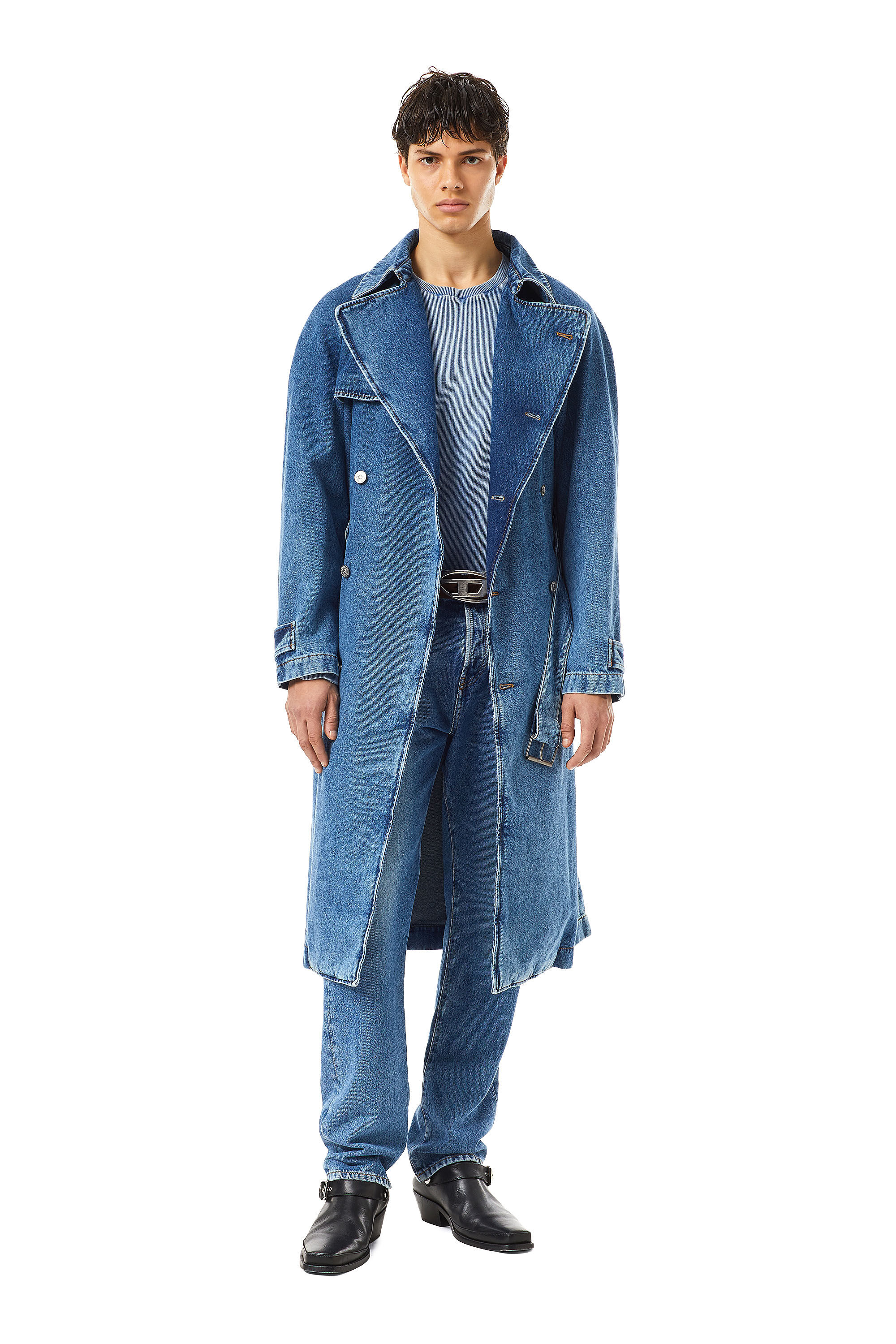 Trench coat with jeans men clearance