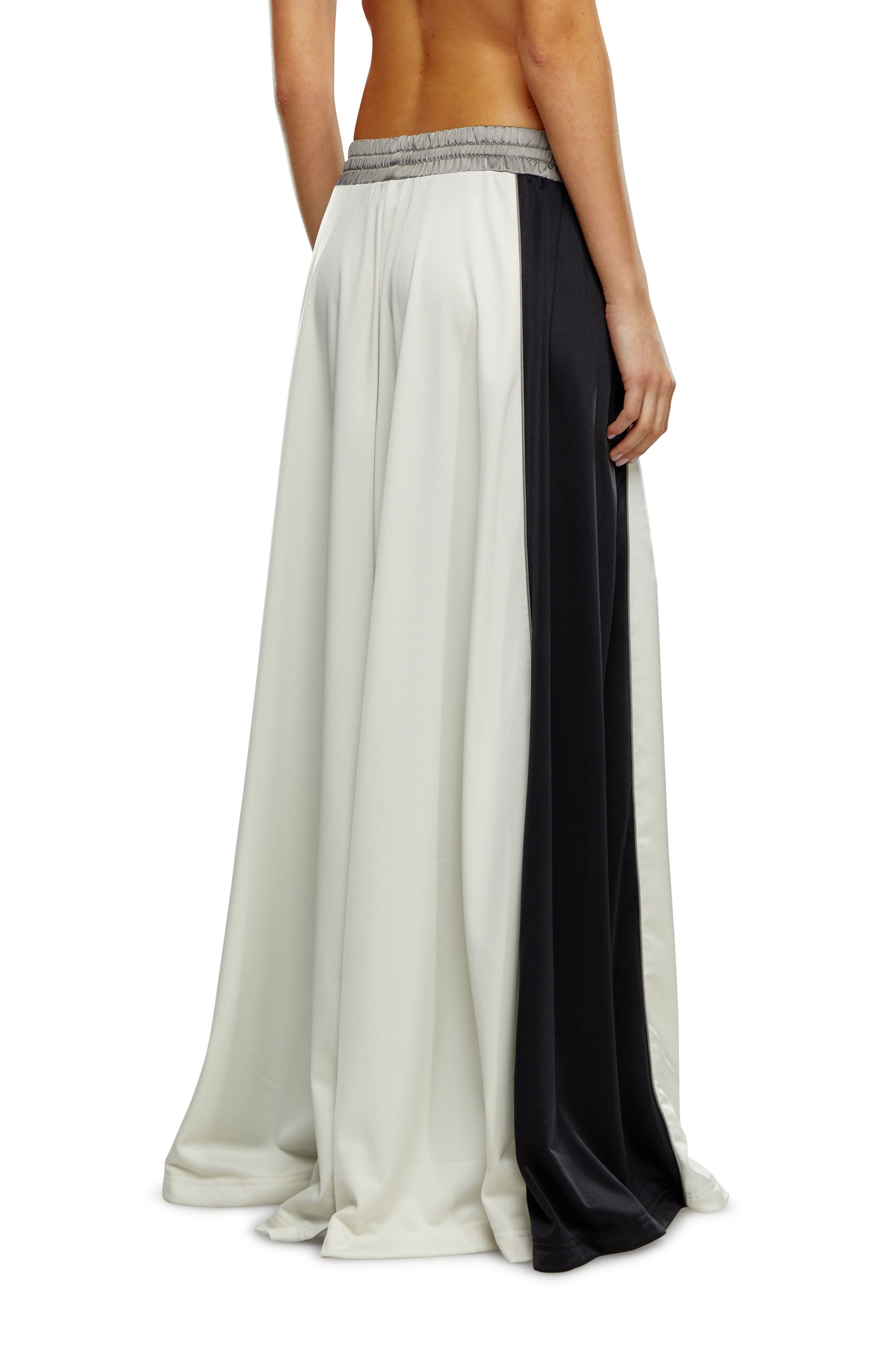 Women's Palazzo pants in satin and double knit | Multicolor | Diesel