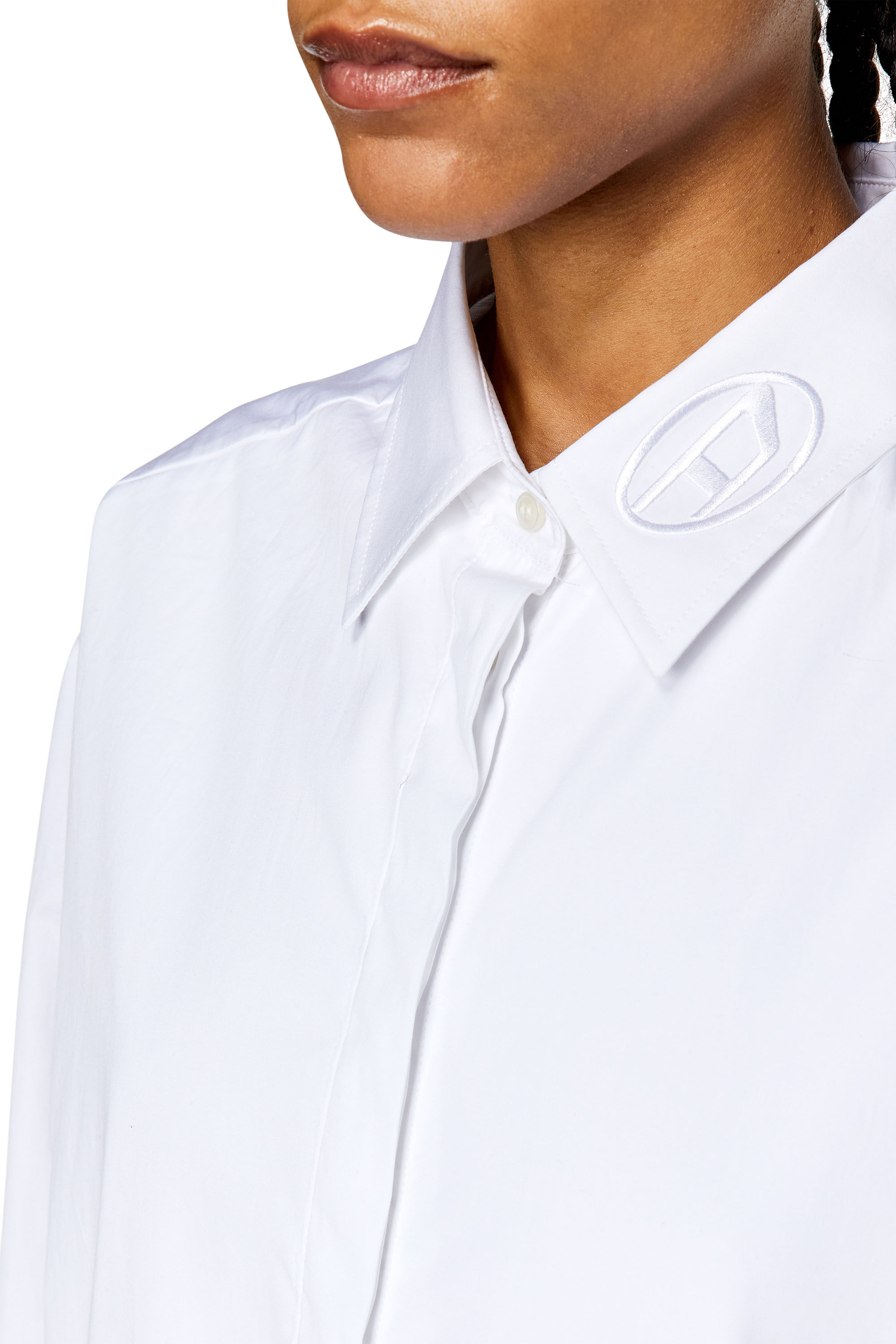 C-ENTELA Woman: Poplin shirt with handkerchief hem | Diesel