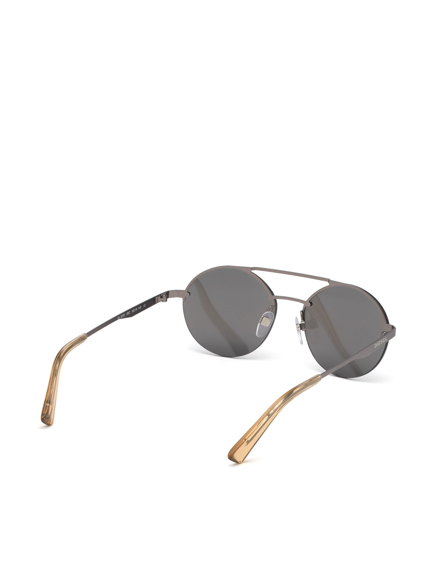 Diesel - DL0275, Unisex's Rounded sunglasses in acetate in Silver - 6