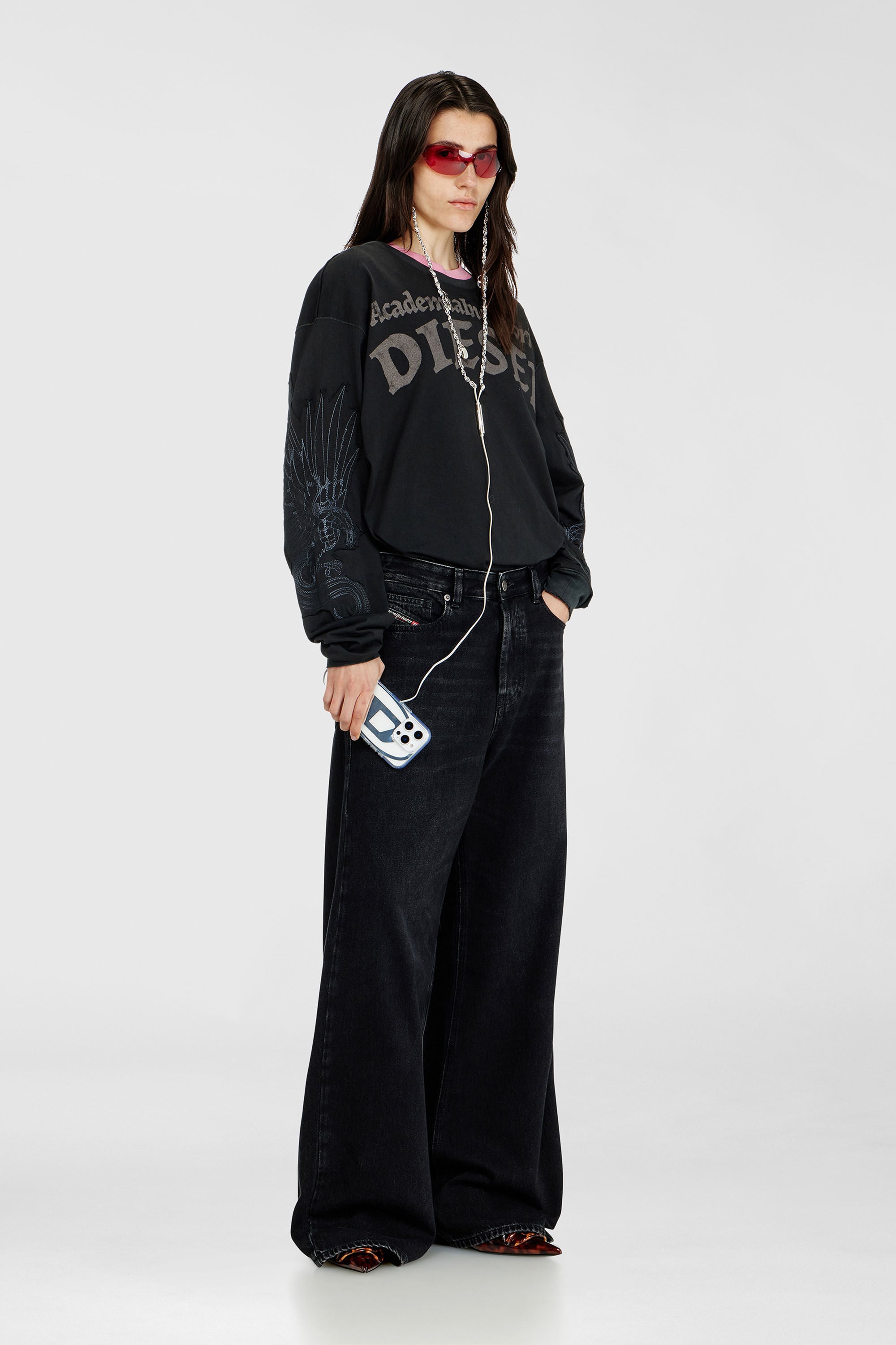 Diesel - Unisex's Relaxed Jeans 1996 D-Sire 09P09, Black/Dark grey - 1