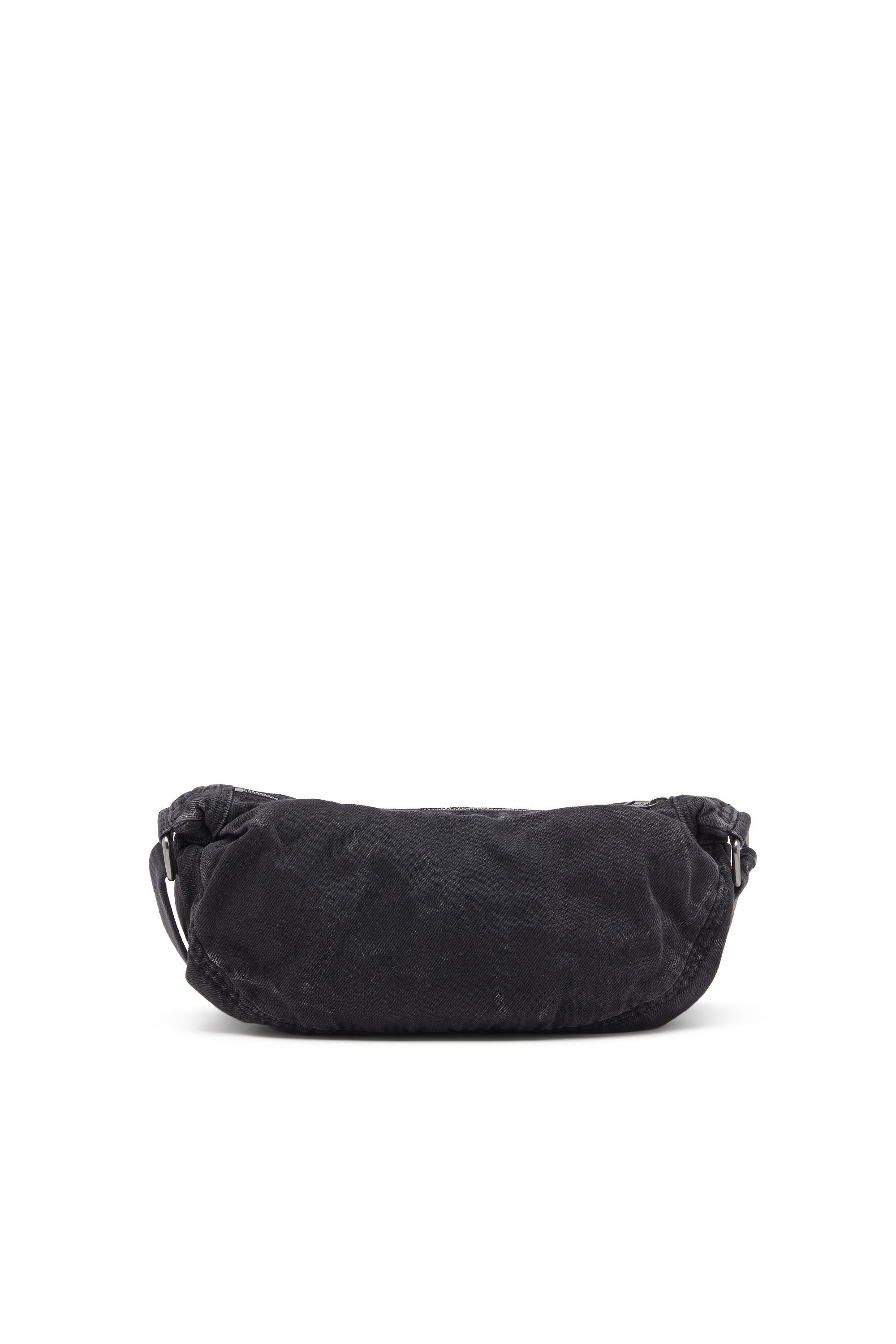 Diesel - RAVE CROSSBODY X, Man's Rave-Small crossbody bag in faded denim in Black - 3
