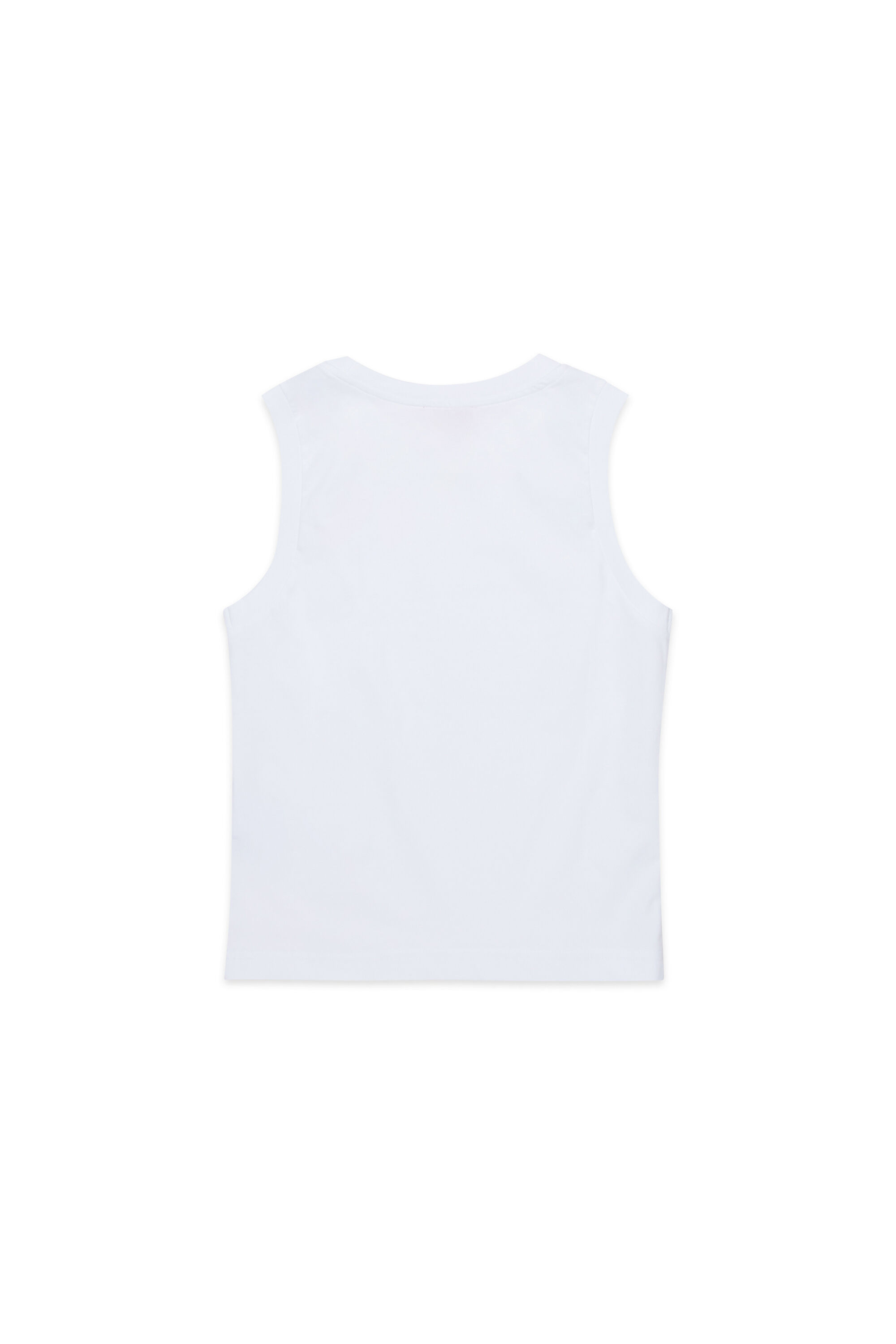 Diesel - MTDENP, Man's Tank top with neon palm logo in White - 2
