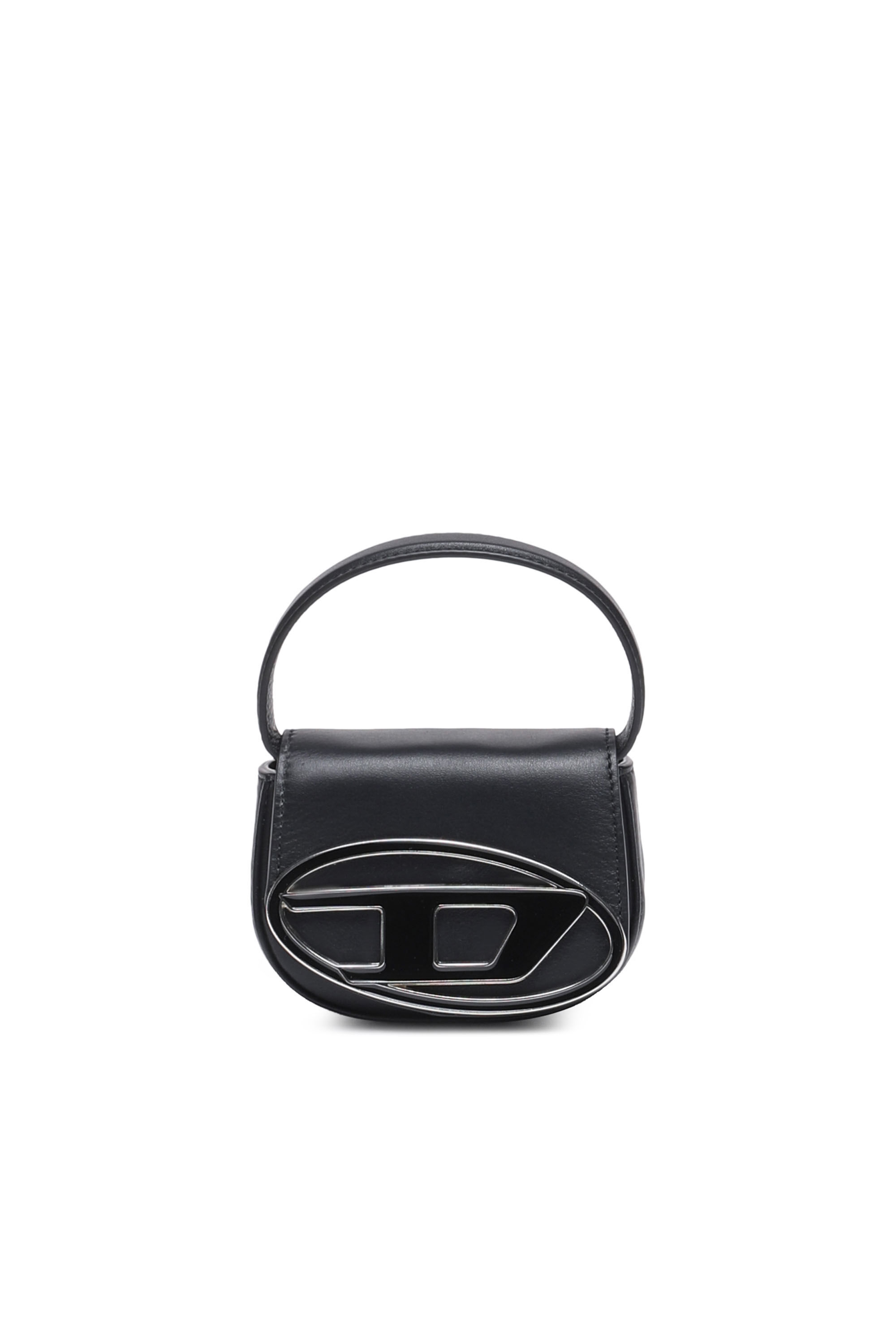 1DR XS Bag Woman leather mini Bag with D logo plaque Diesel