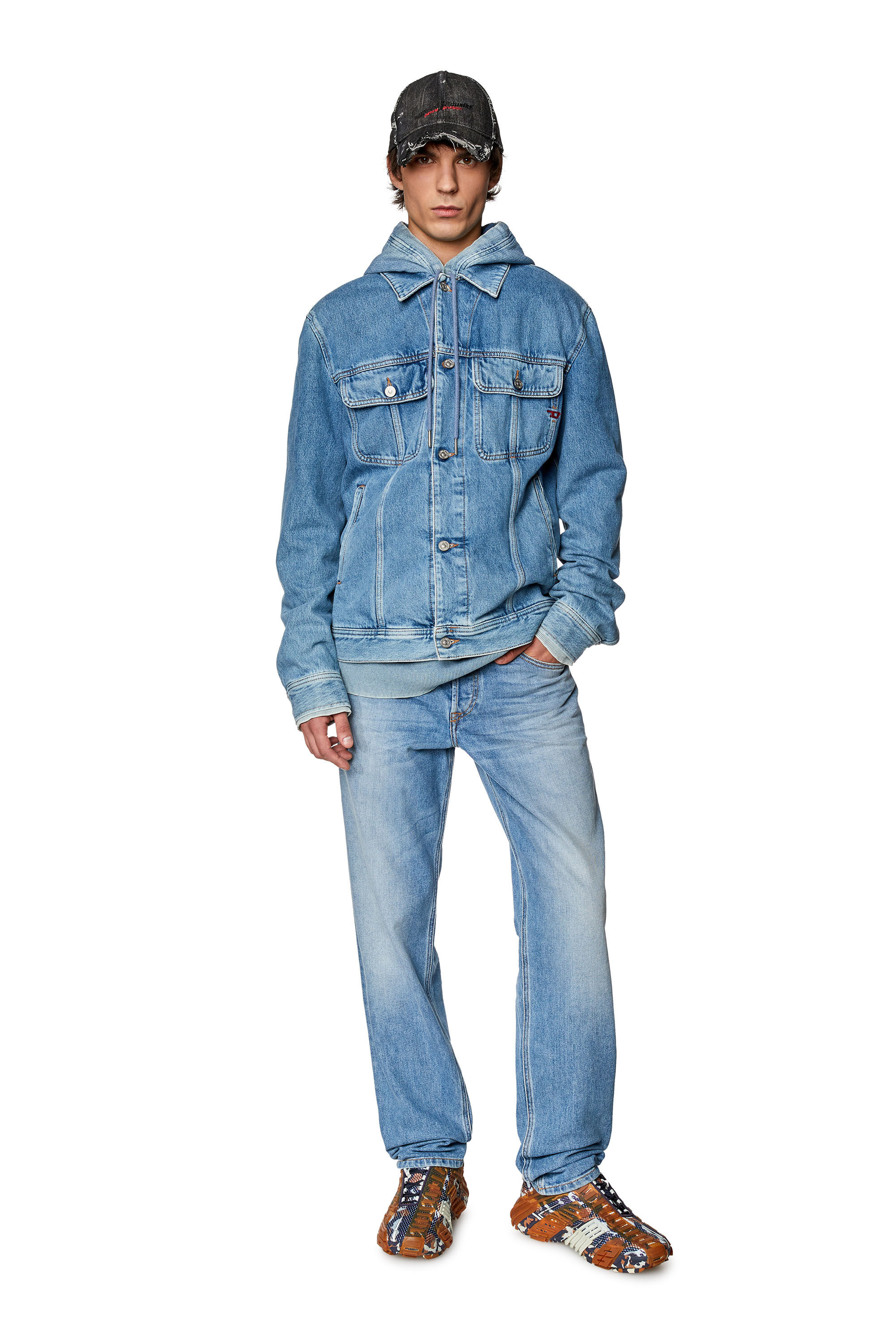 Men s Tapered Jeans Medium blue Diesel 2023 D Finitive