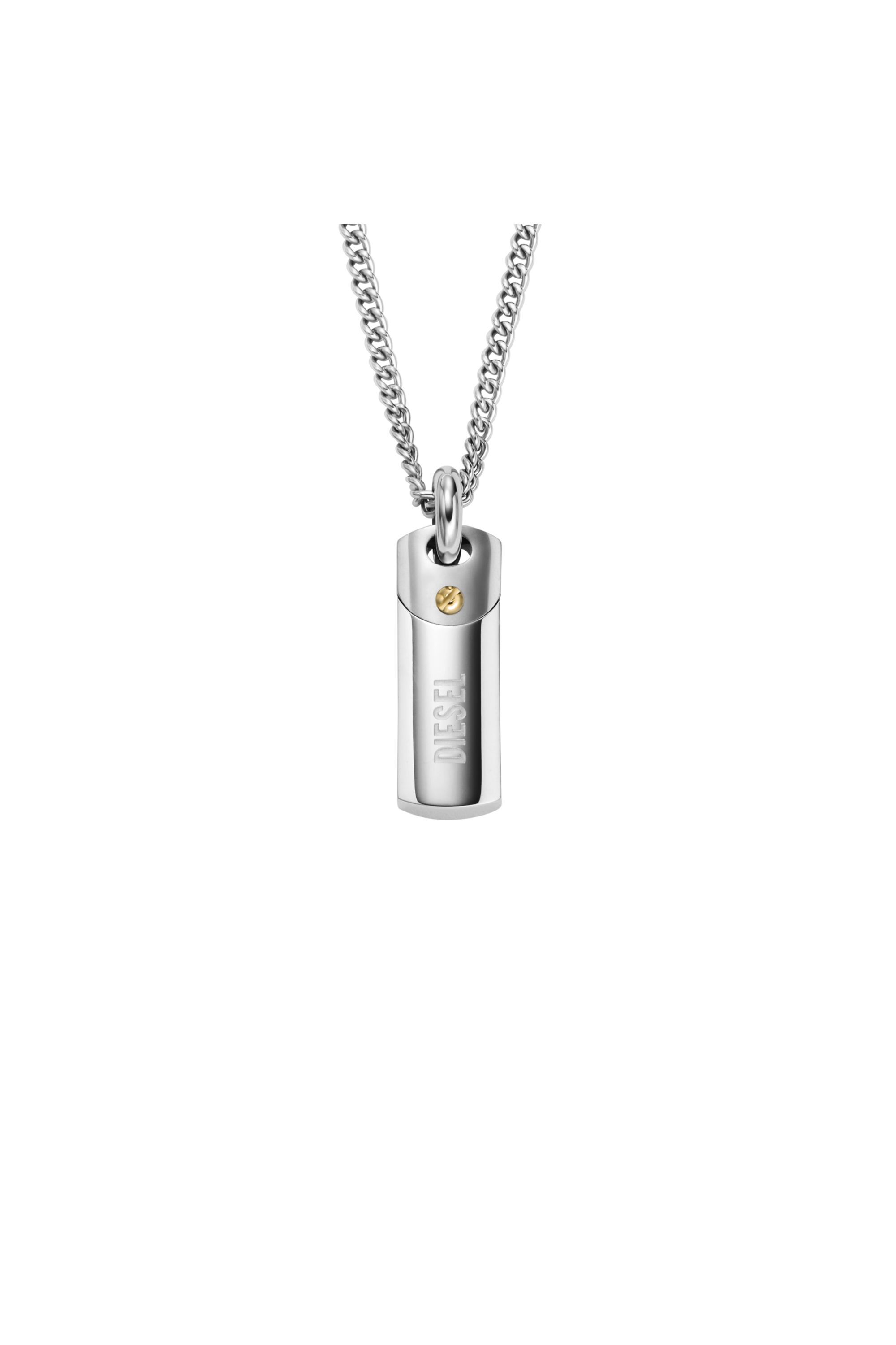 ＤＸ1116 DX111600DJW ネックレス DX1116 Man: Steel dog tag pendant necklace | Diesel