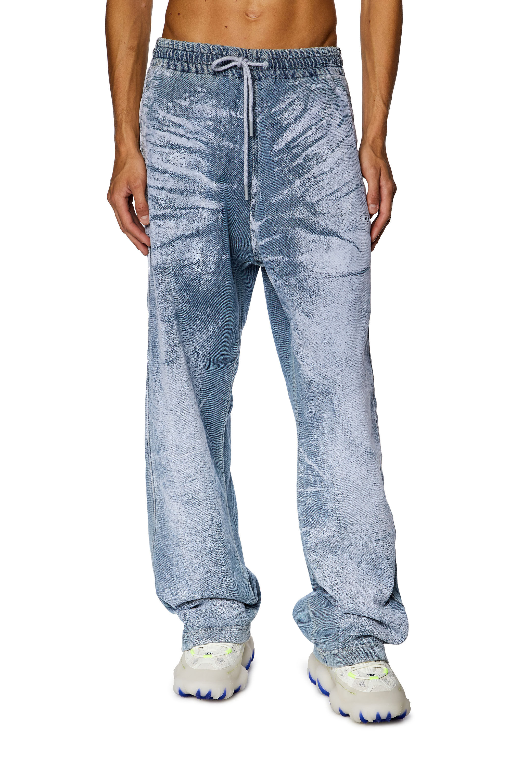 Mens blue shop jean pajama pants