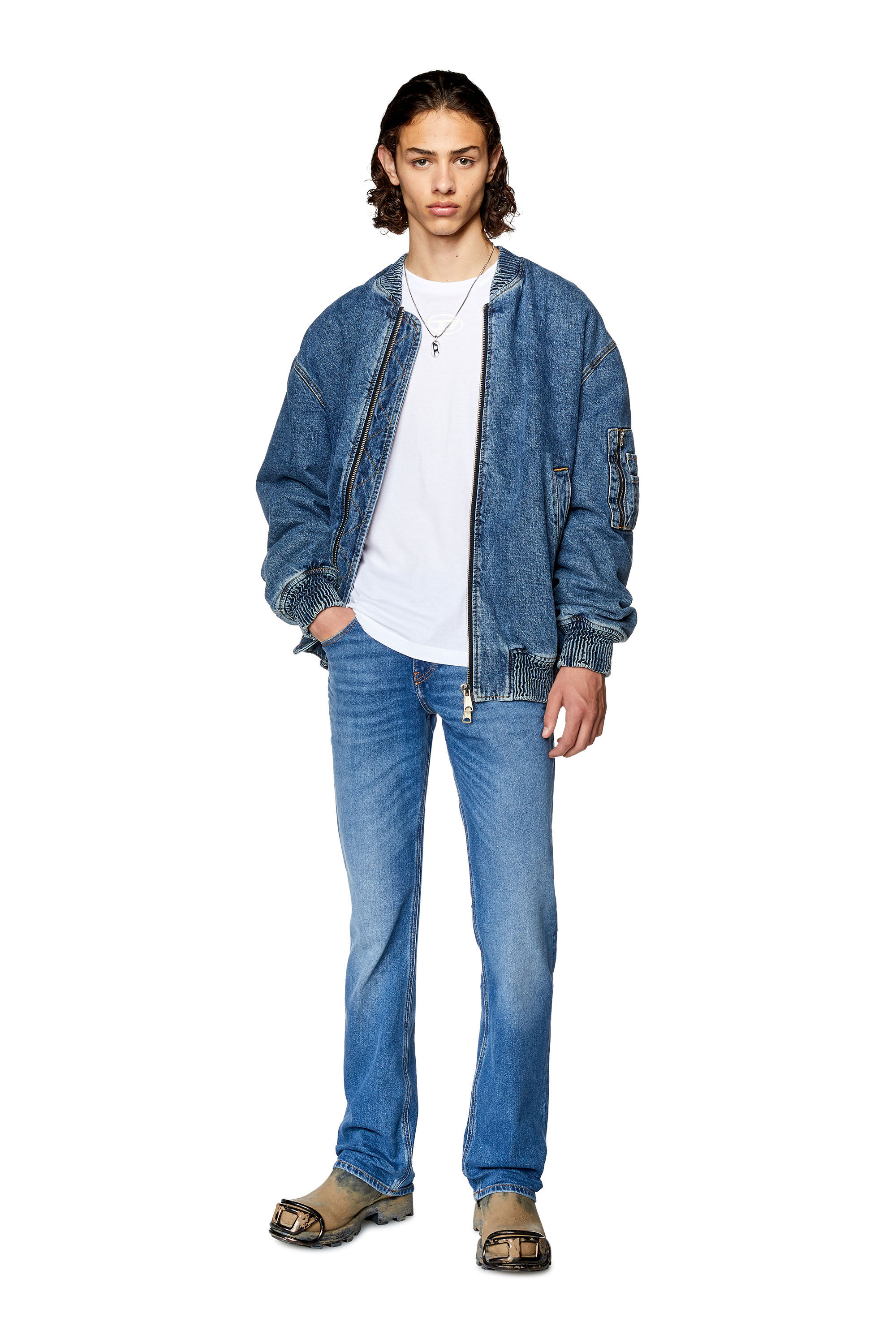Boot cut blue jeans clearance