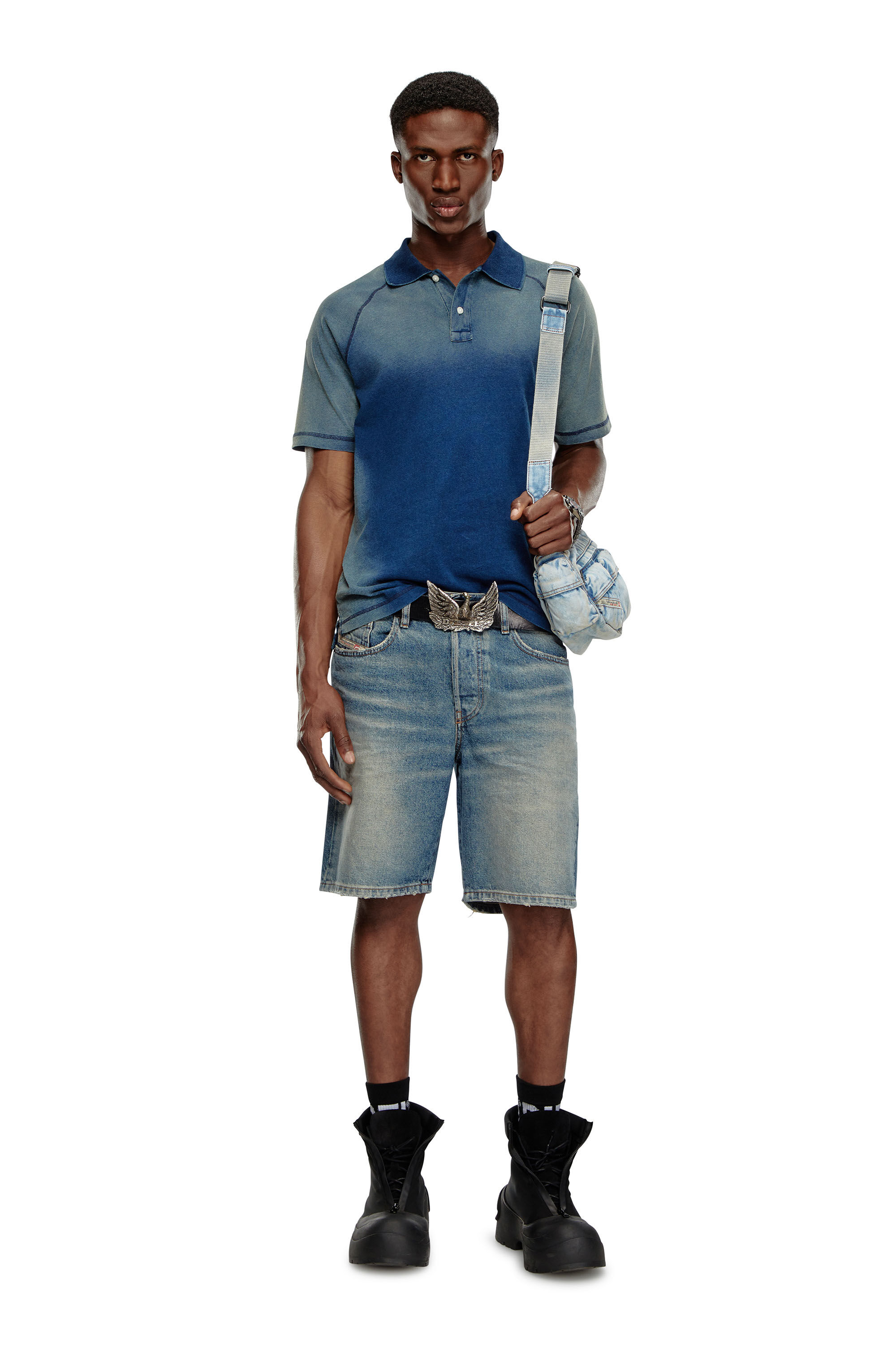 【送料&関税込】Diesel De-sire-short Herringbone Denim Short Women's Denim shorts | Blue | Diesel