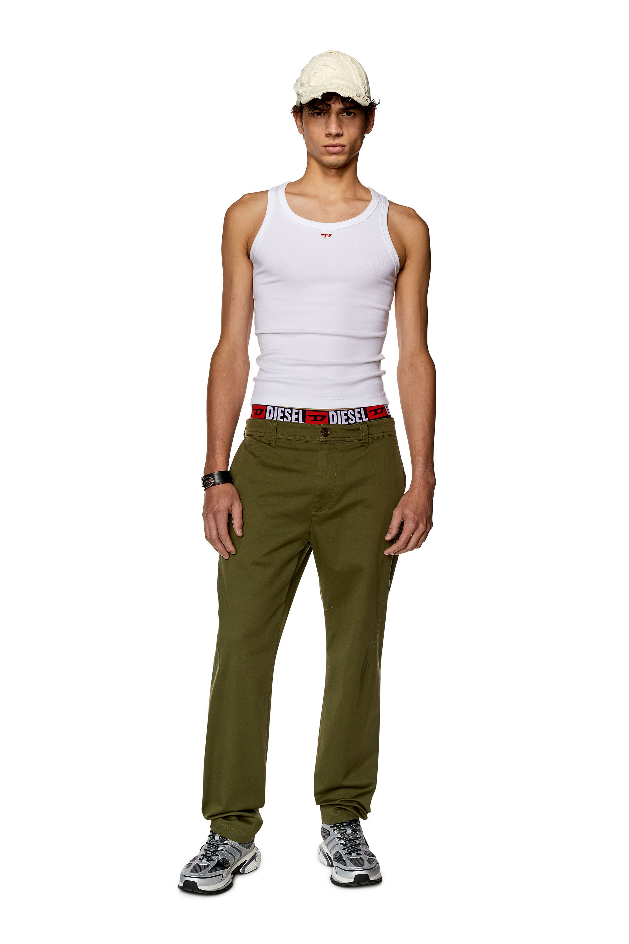 Diesel green pants store
