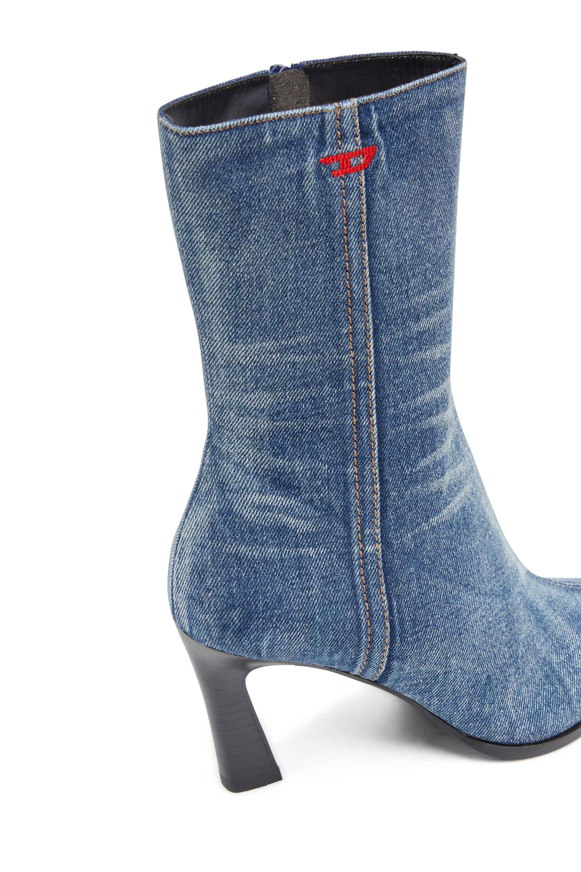 Women s D Allas Bt Ankle boot in washed denim D ALLAS BT Diesel